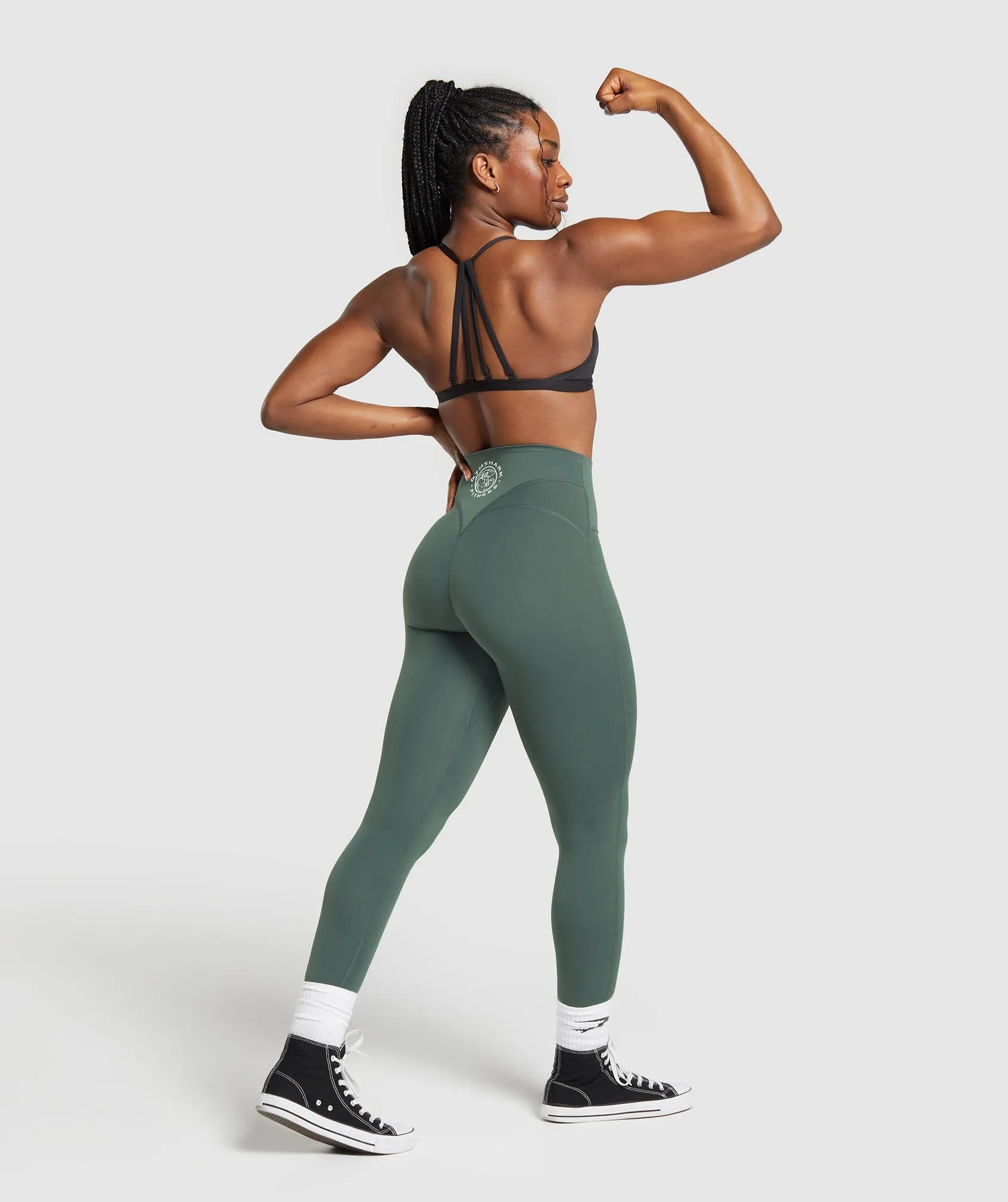 Gymshark Legacy Tall Leggings - Slate Teal sold by Gymshark product image thumbnail 4