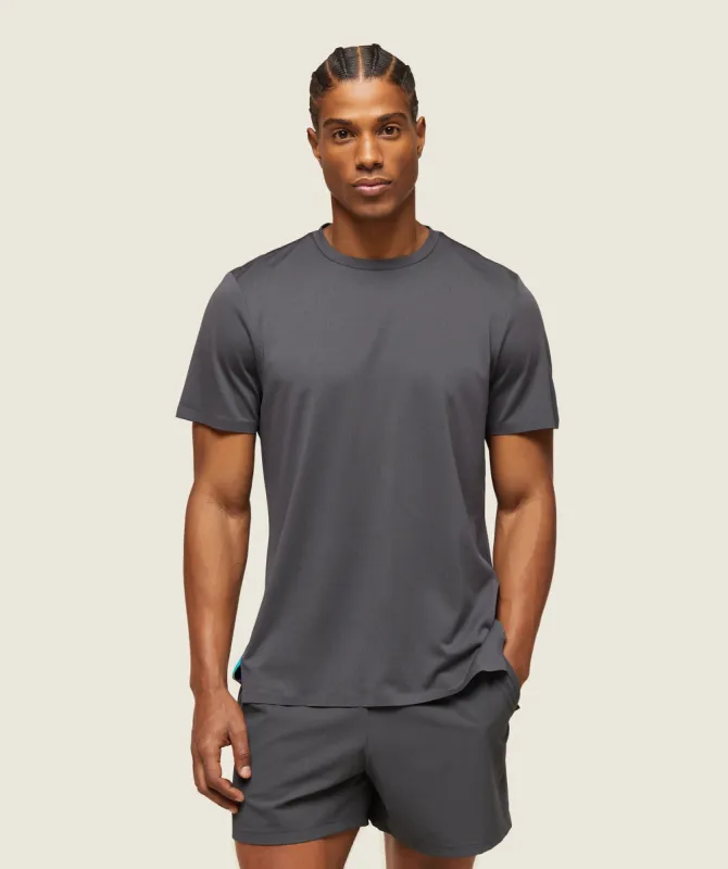 Gymshark everywear Tech Tee - Onyx Grey sold by Gymshark