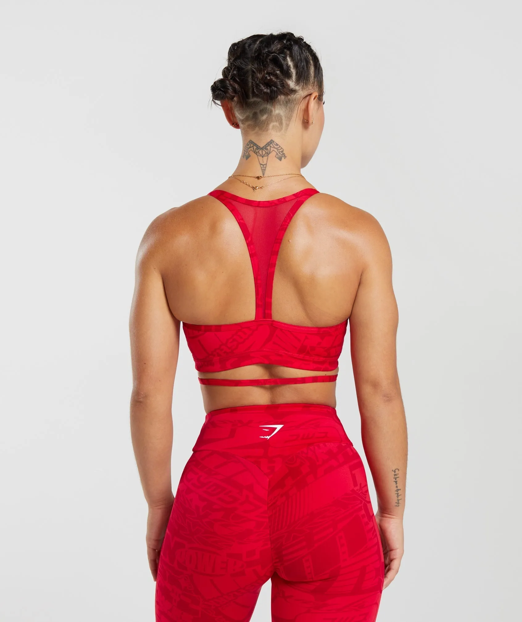 GS Power Strappy Sports Bra - Zesty Red sold by Gymshark product image thumbnail 2