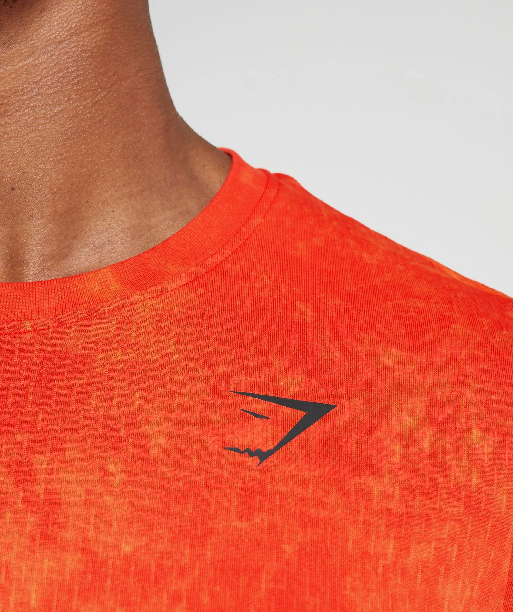 Gymshark Washed Seamless T-Shirt - Orange sold by Gymshark product image thumbnail 5