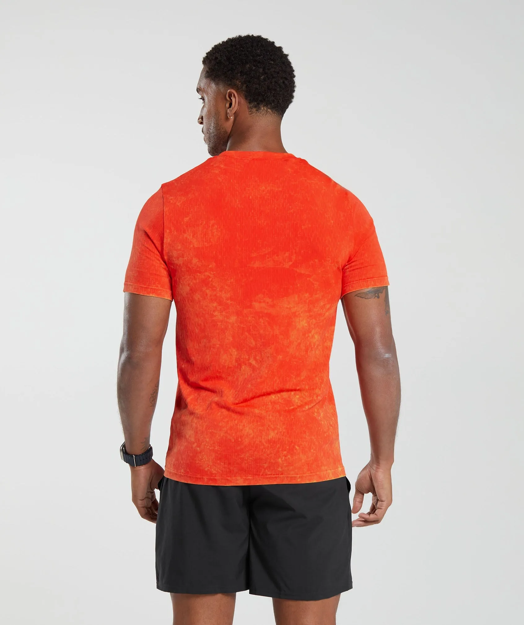 Gymshark Washed Seamless T-Shirt - Orange sold by Gymshark product image thumbnail 2