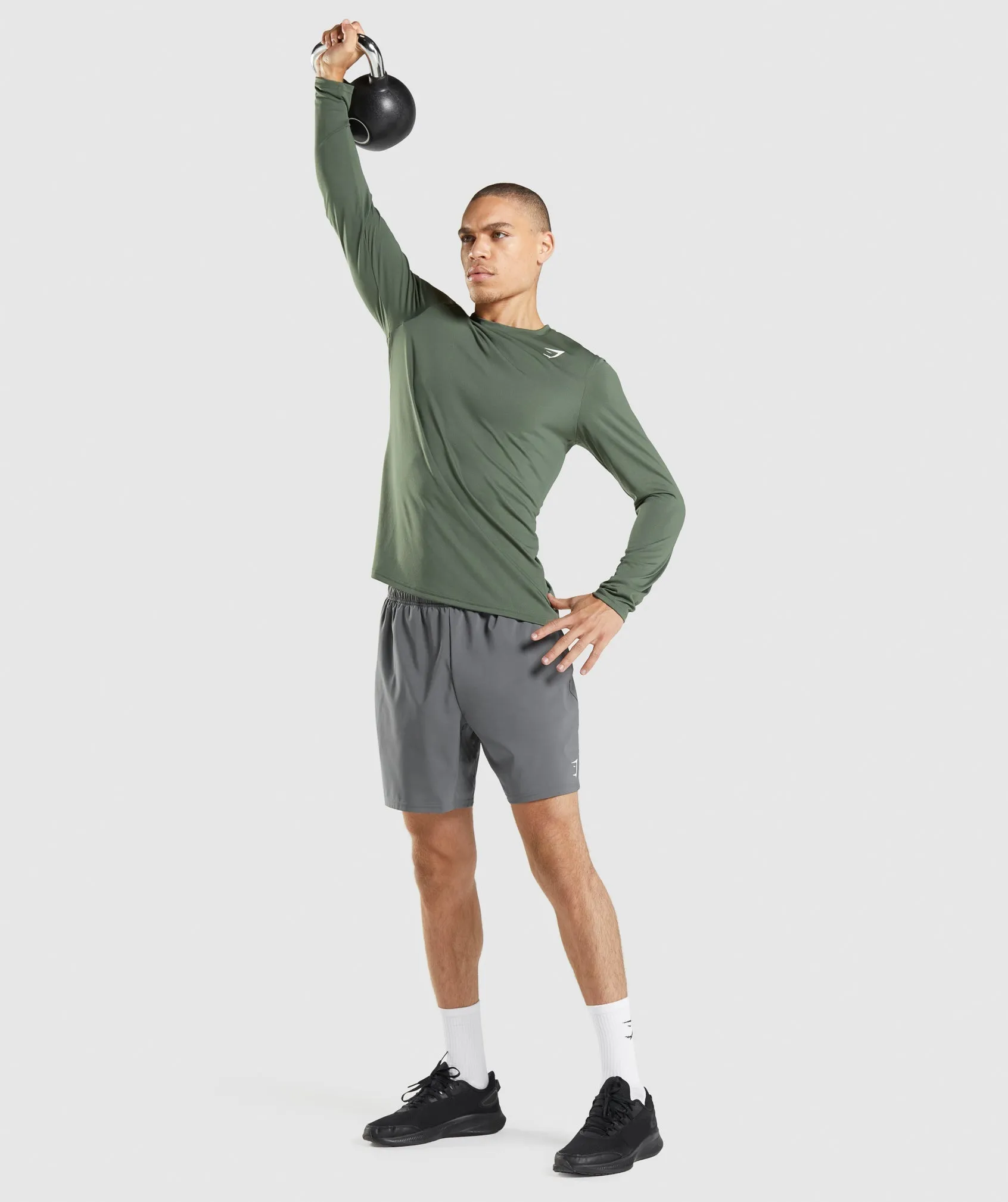 Gymshark Arrival Long Sleeve T-Shirt - Green sold by Gymshark product image thumbnail 4