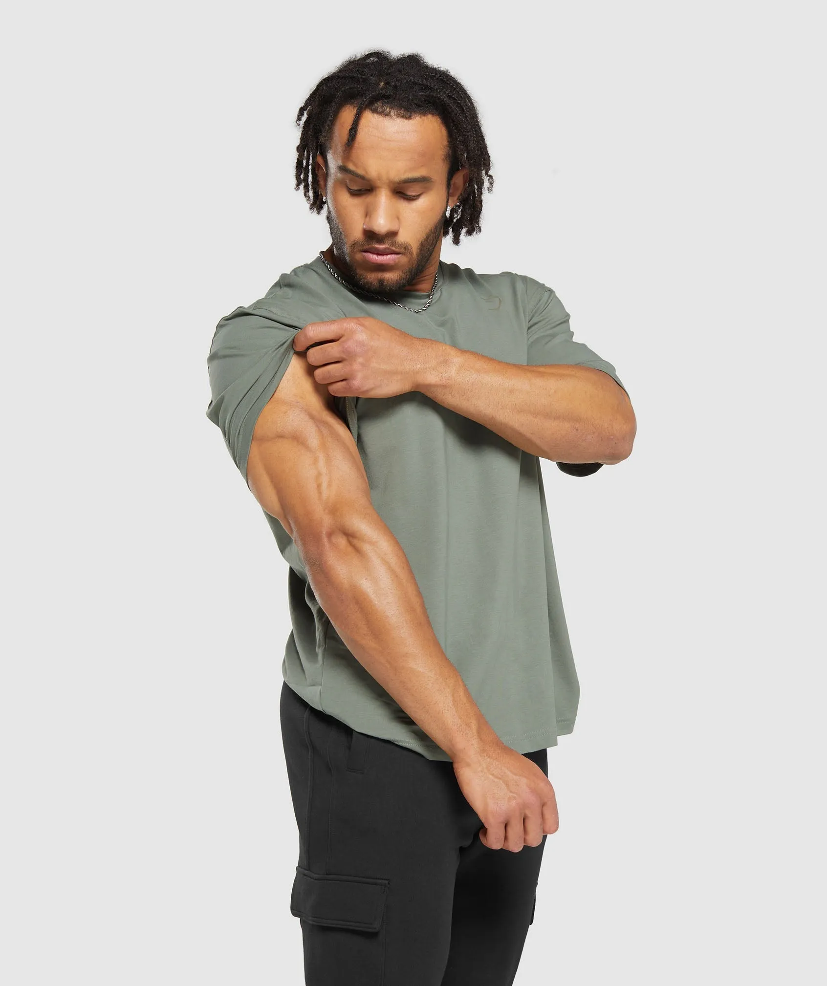 Gymshark Power T-Shirt - Unit Green sold by Gymshark product image thumbnail 4