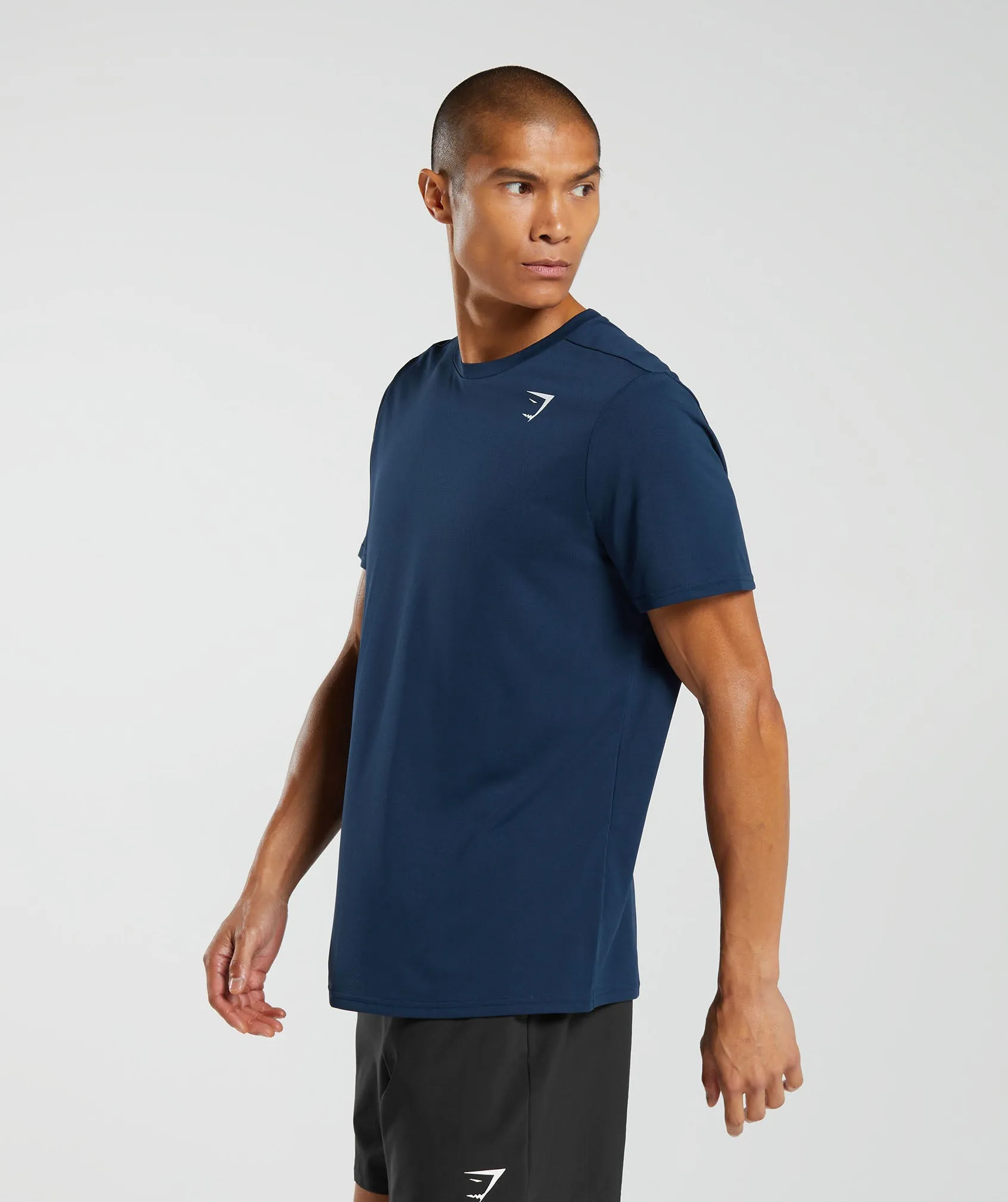 Gymshark Arrival Regular Fit T-Shirt - Navy sold by Gymshark product image thumbnail 3