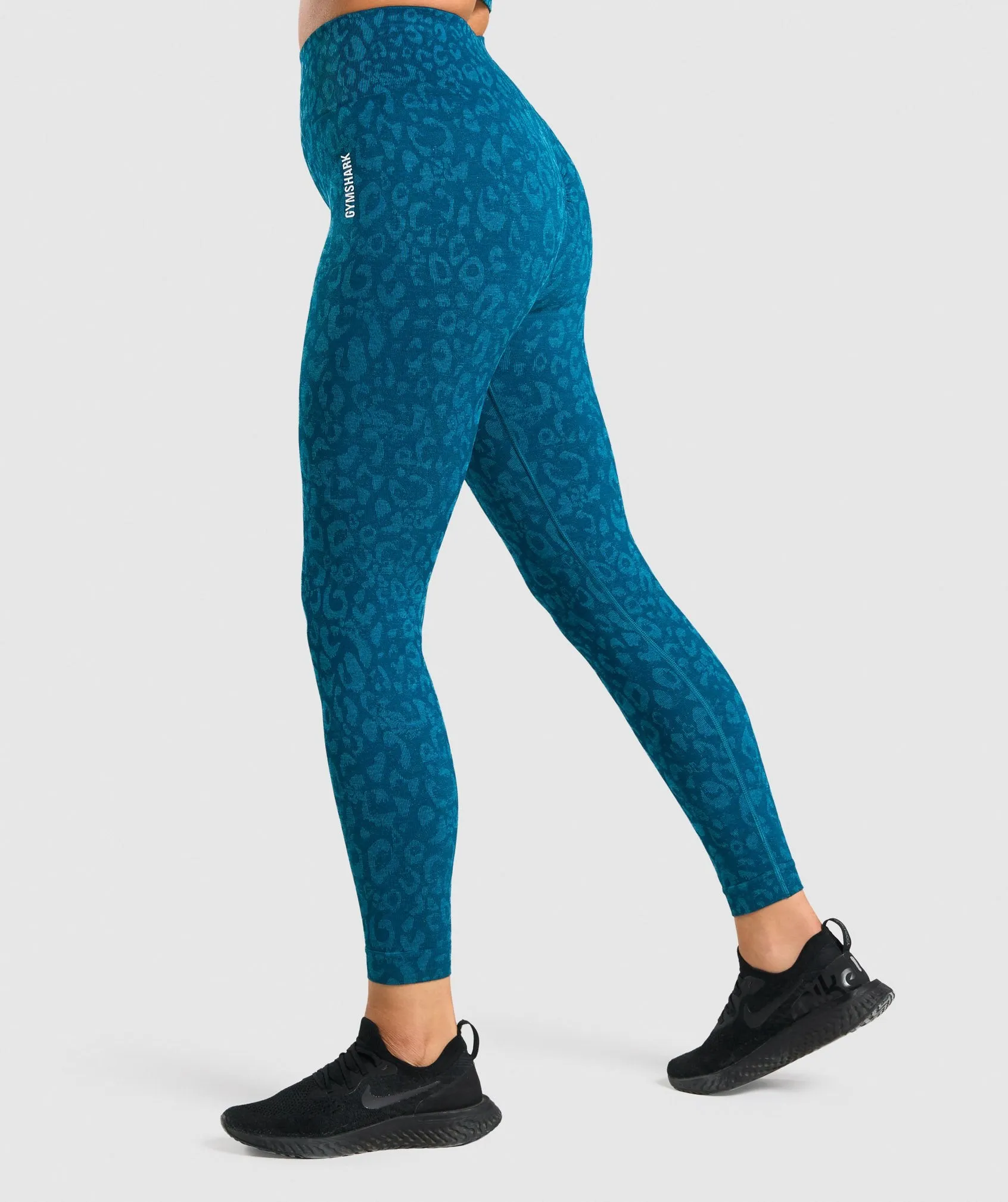 Gymshark Adapt Animal Seamless Leggings - Teal sold by Gymshark product image thumbnail 3