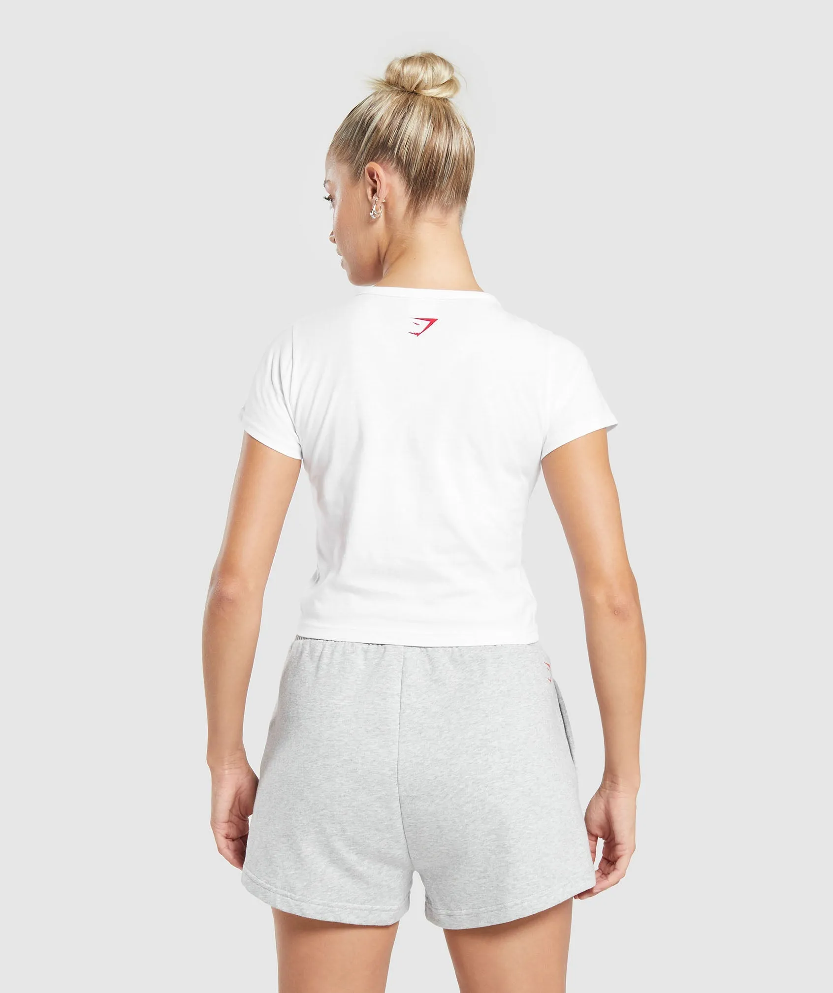 Gymshark Love Hearts Crop Top - White sold by Gymshark product image thumbnail 2