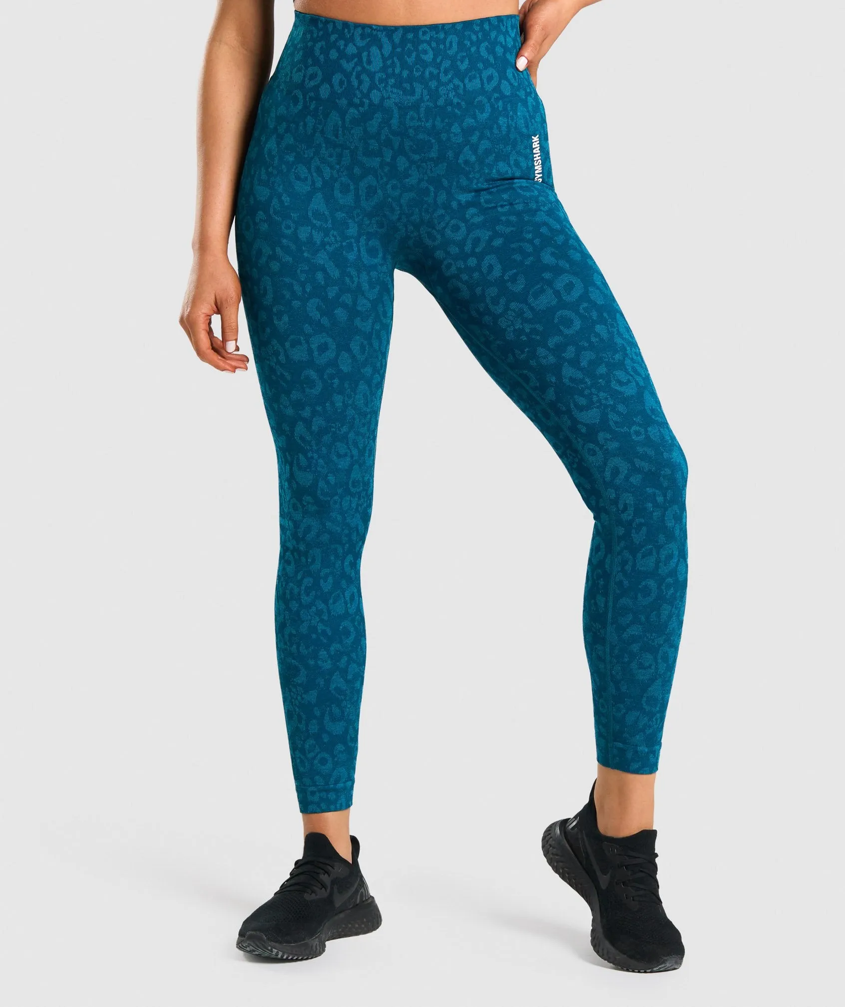 Gymshark Adapt Animal Seamless Leggings - Teal sold by Gymshark