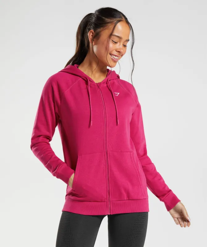 Gymshark Training Zip Hoodie - Magenta Pink sold by Gymshark