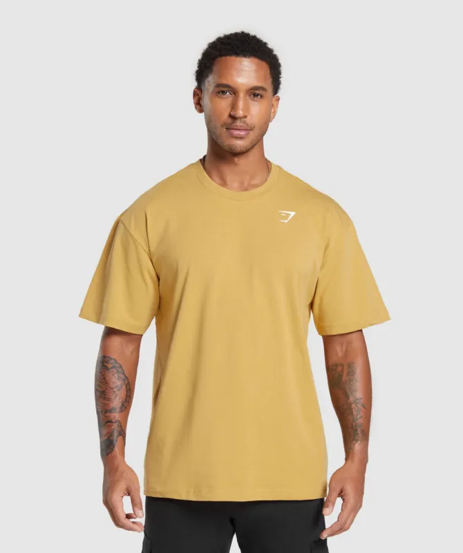 Gymshark Essential Oversized T-Shirt - Rustic Yellow sold by Gymshark