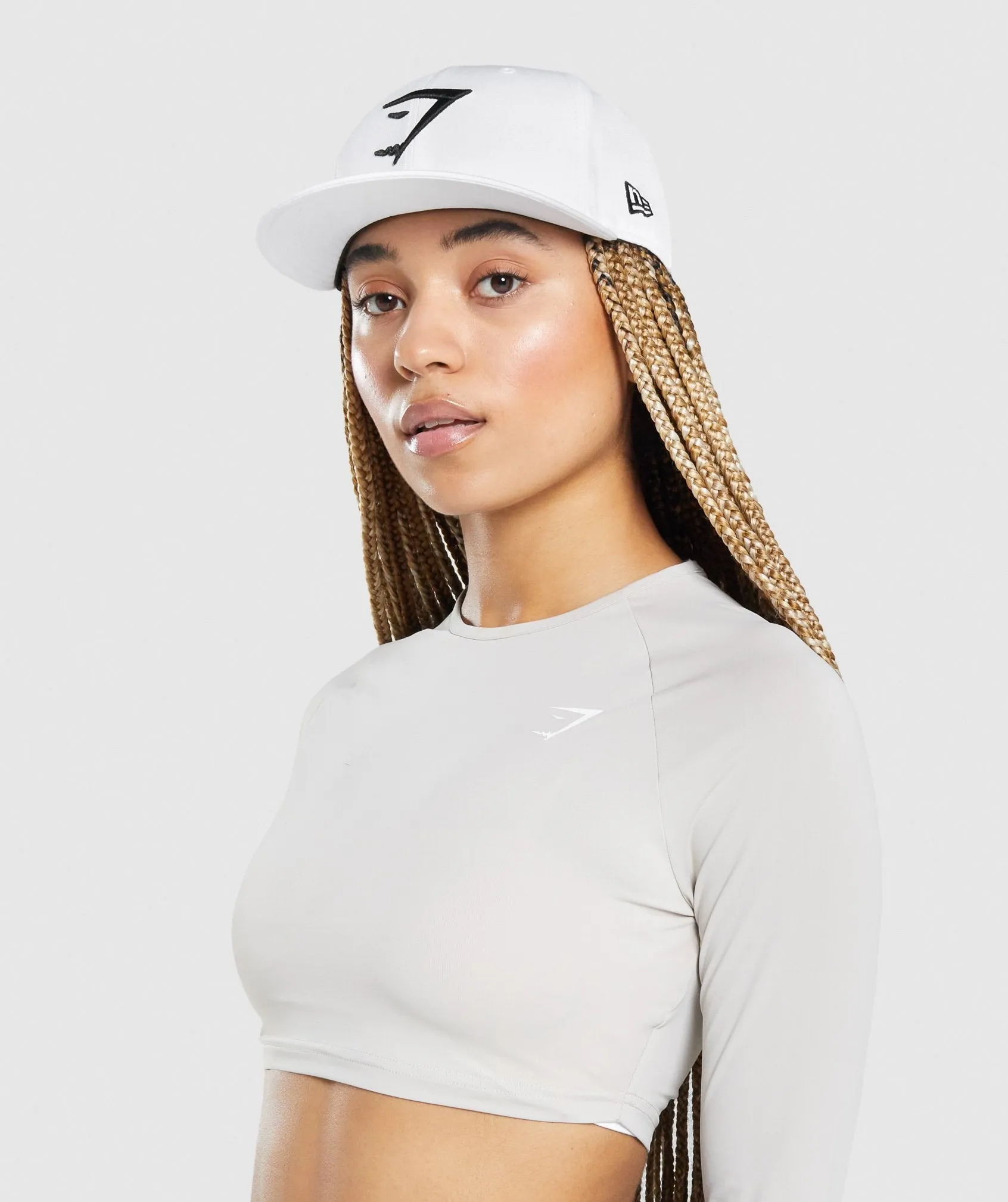 Gymshark New Era 9Fifty Snapback - White/Black sold by Gymshark product image thumbnail 3