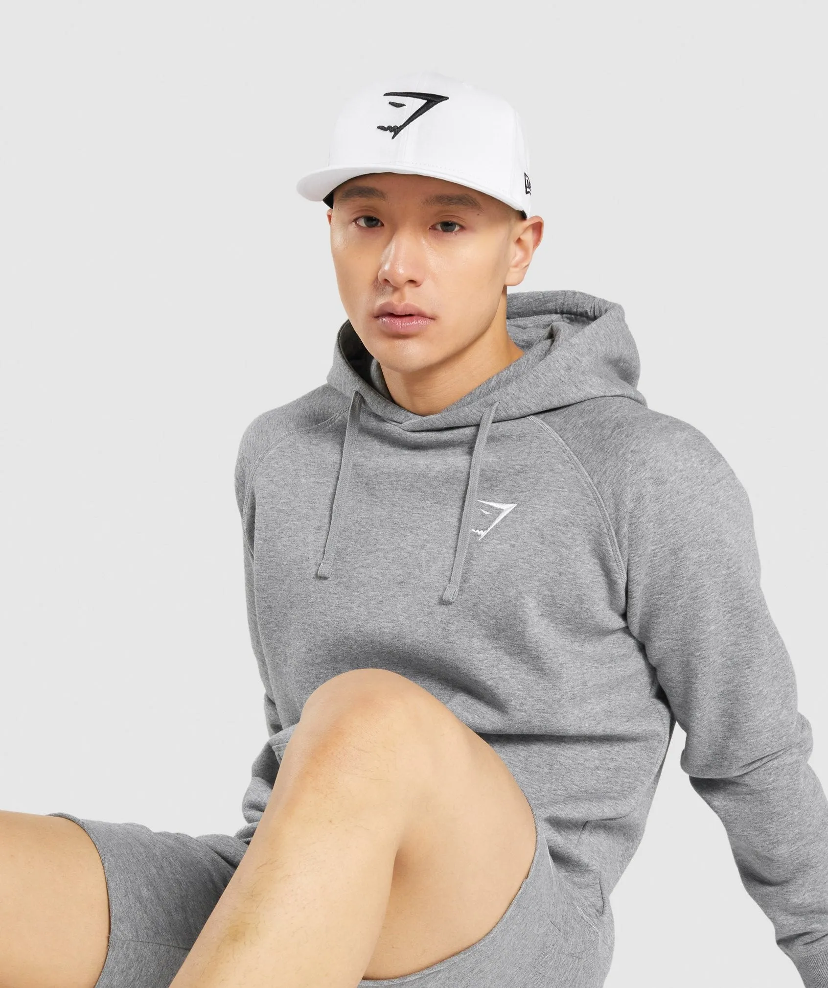 Gymshark New Era 9Fifty Snapback - White/Black sold by Gymshark
