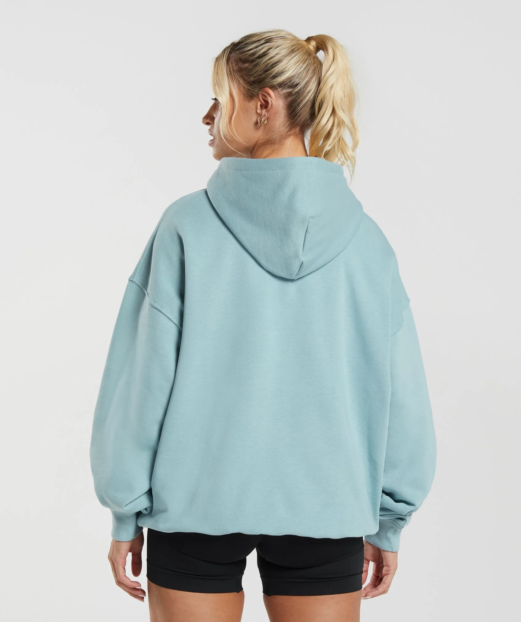 Gymshark Shark Attack Oversized Hoodie - Blue sold by Gymshark product image thumbnail 2