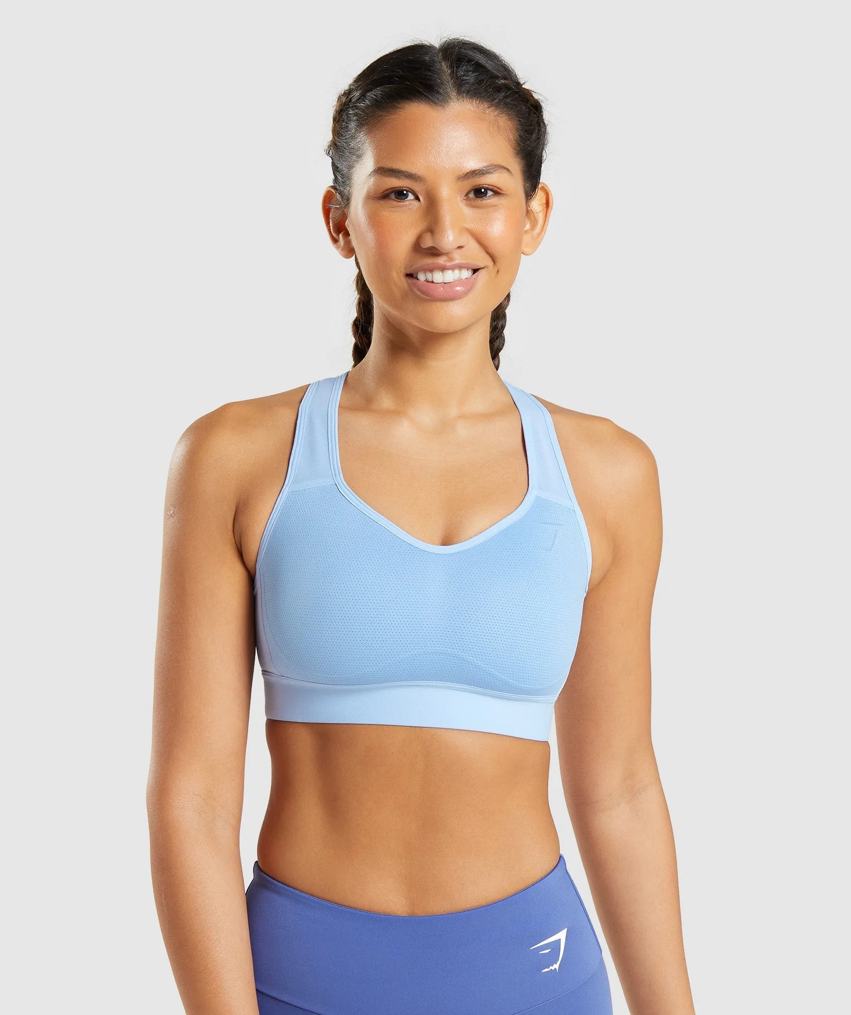 Gymshark Lightweight High Support Sports Bra - Moonstone Blue sold by Gymshark