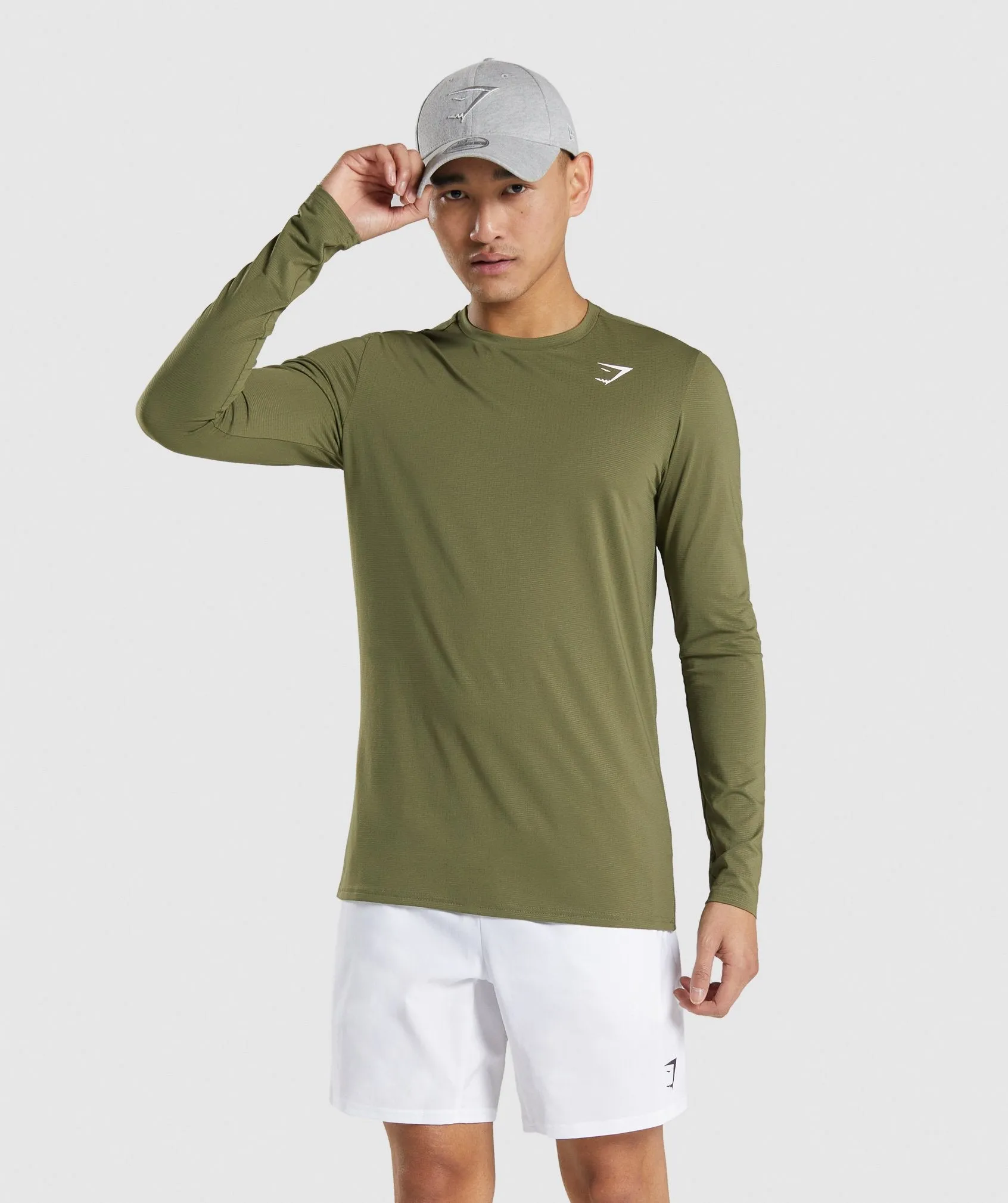 Gymshark Arrival Long Sleeve T-Shirt - Dark Green sold by Gymshark