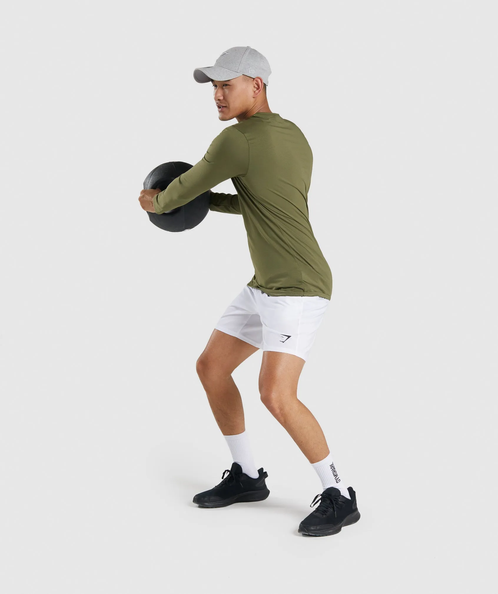 Gymshark Arrival Long Sleeve T-Shirt - Dark Green sold by Gymshark product image thumbnail 4