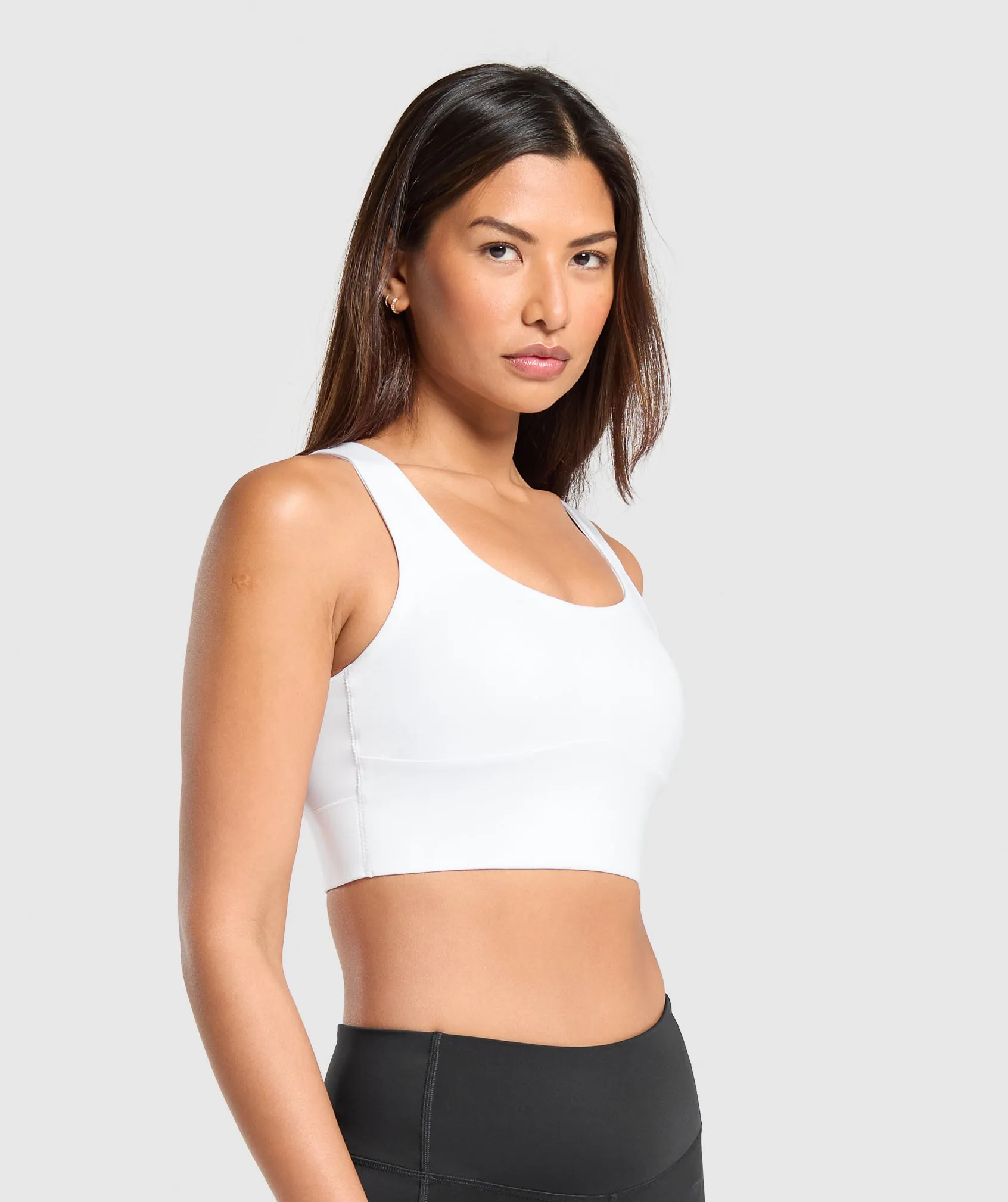 Gymshark Longline Sports Bra - White sold by Gymshark product image thumbnail 3