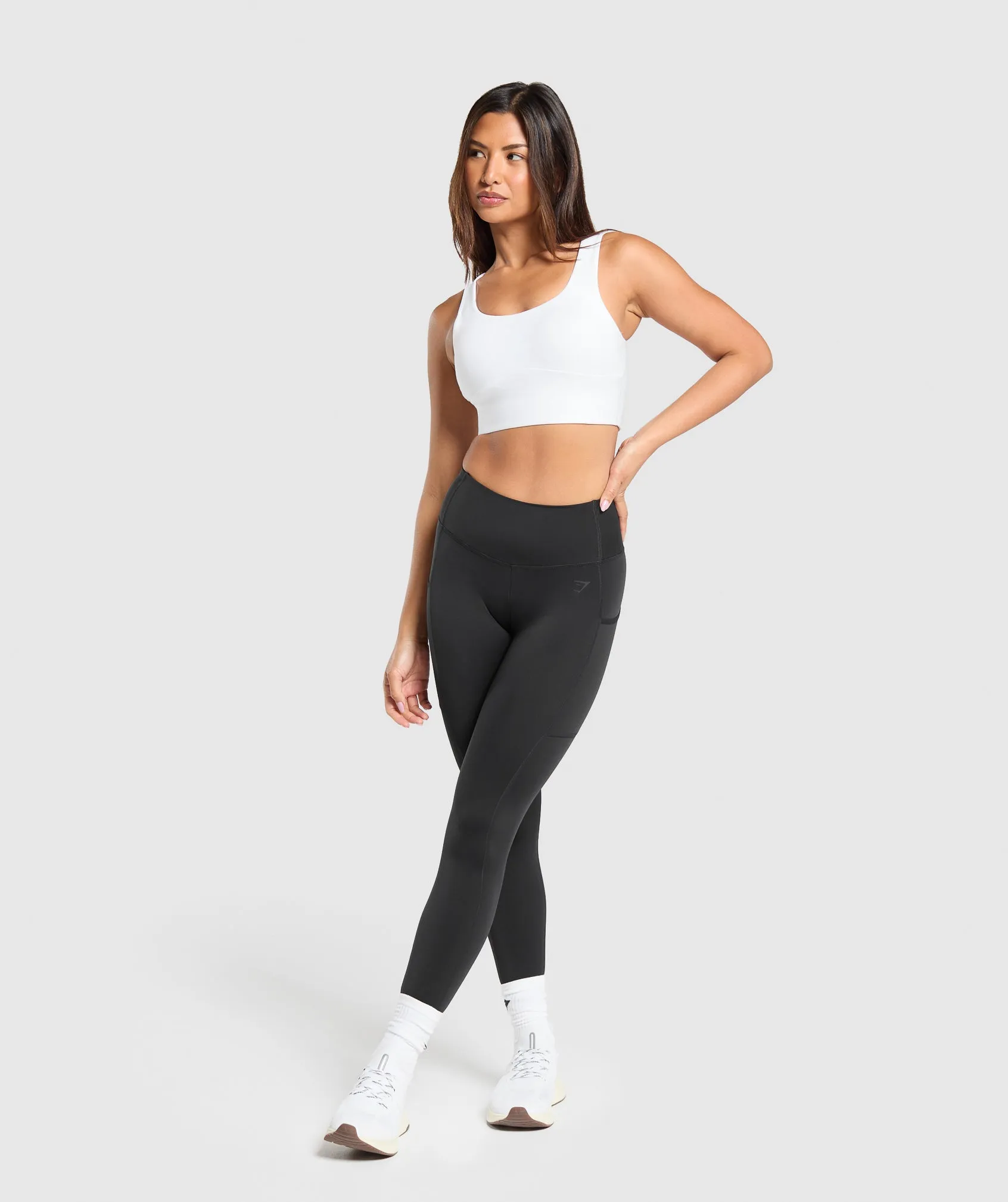 Gymshark Longline Sports Bra - White sold by Gymshark product image thumbnail 4