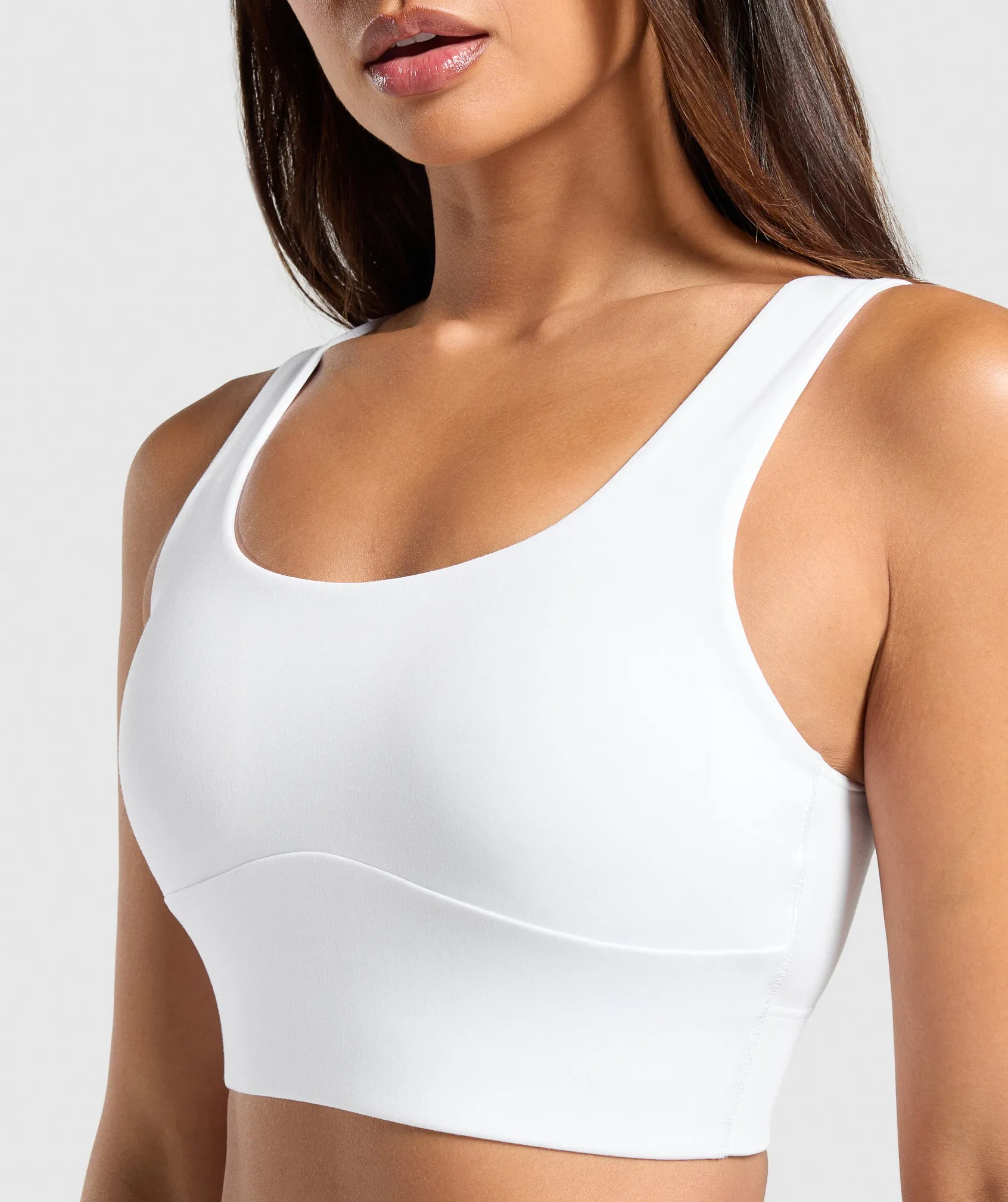 Gymshark Longline Sports Bra - White sold by Gymshark product image thumbnail 5