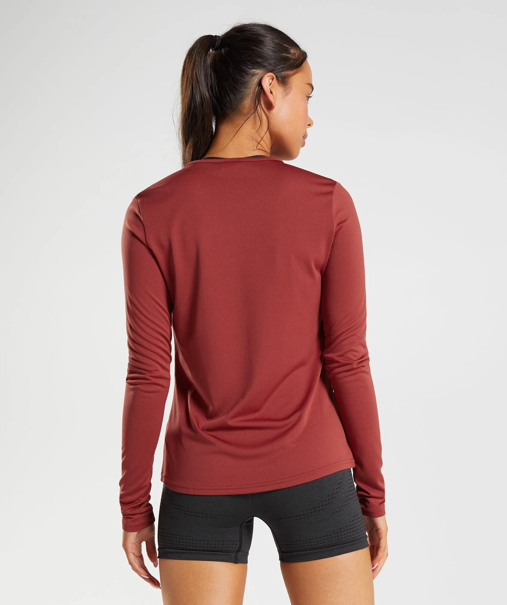 Gymshark Training Long Sleeve Top - Rosewood Red sold by Gymshark product image thumbnail 2