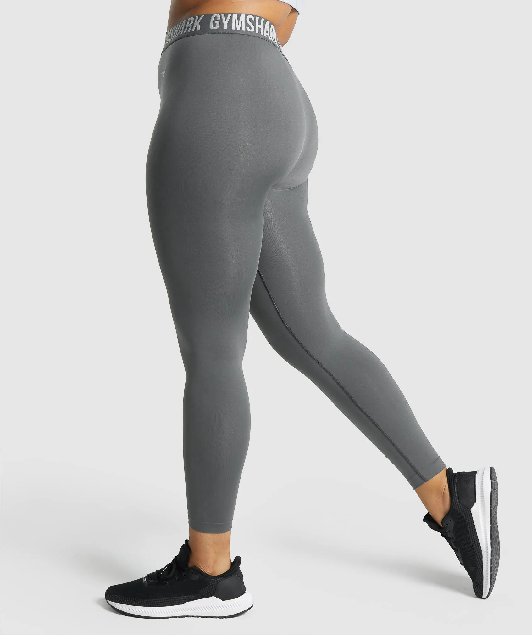 Gymshark Fit Seamless Leggings - Charcoal sold by Gymshark product image thumbnail 3