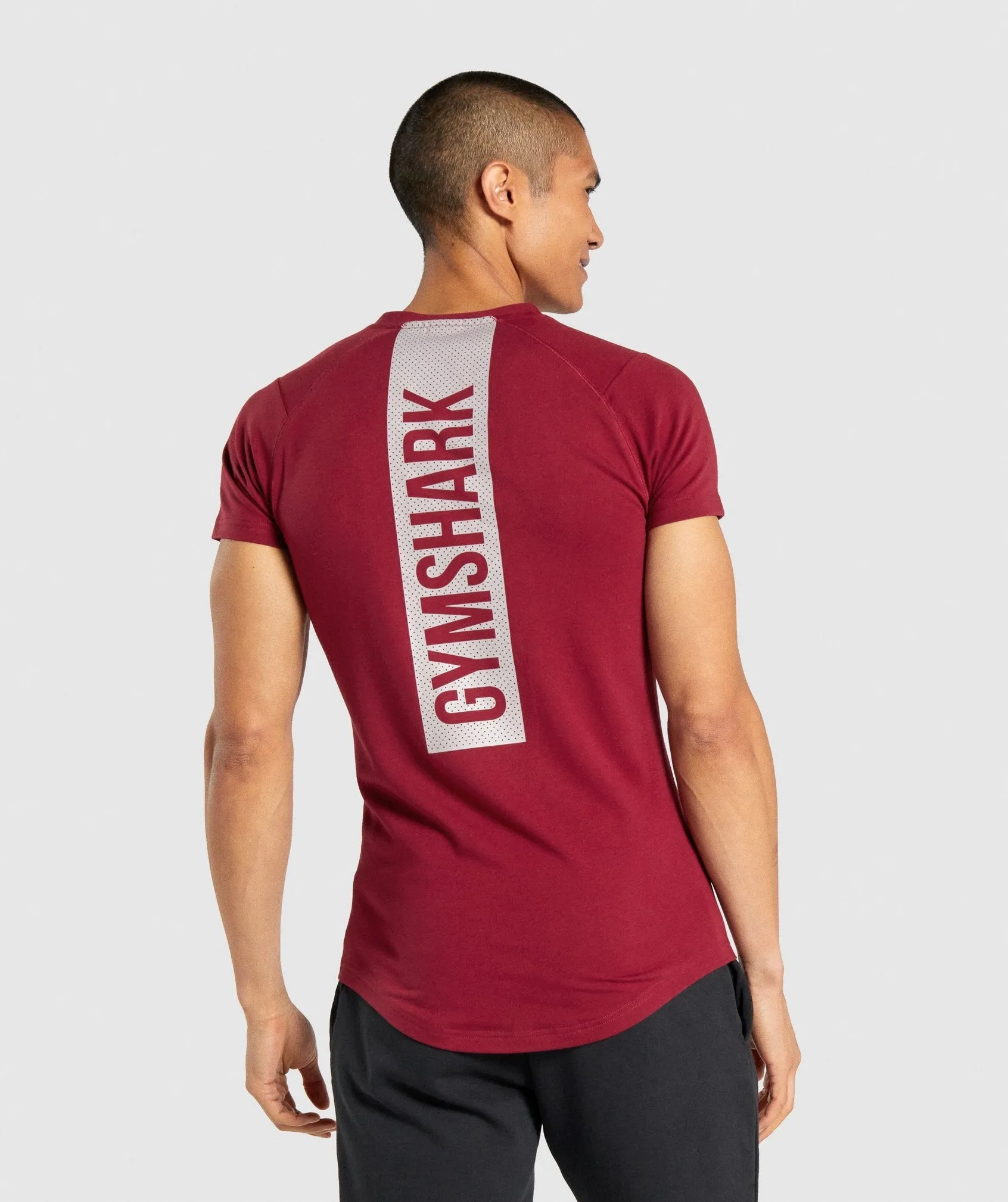 Gymshark Bold T-Shirt - Burgundy sold by Gymshark product image thumbnail 2