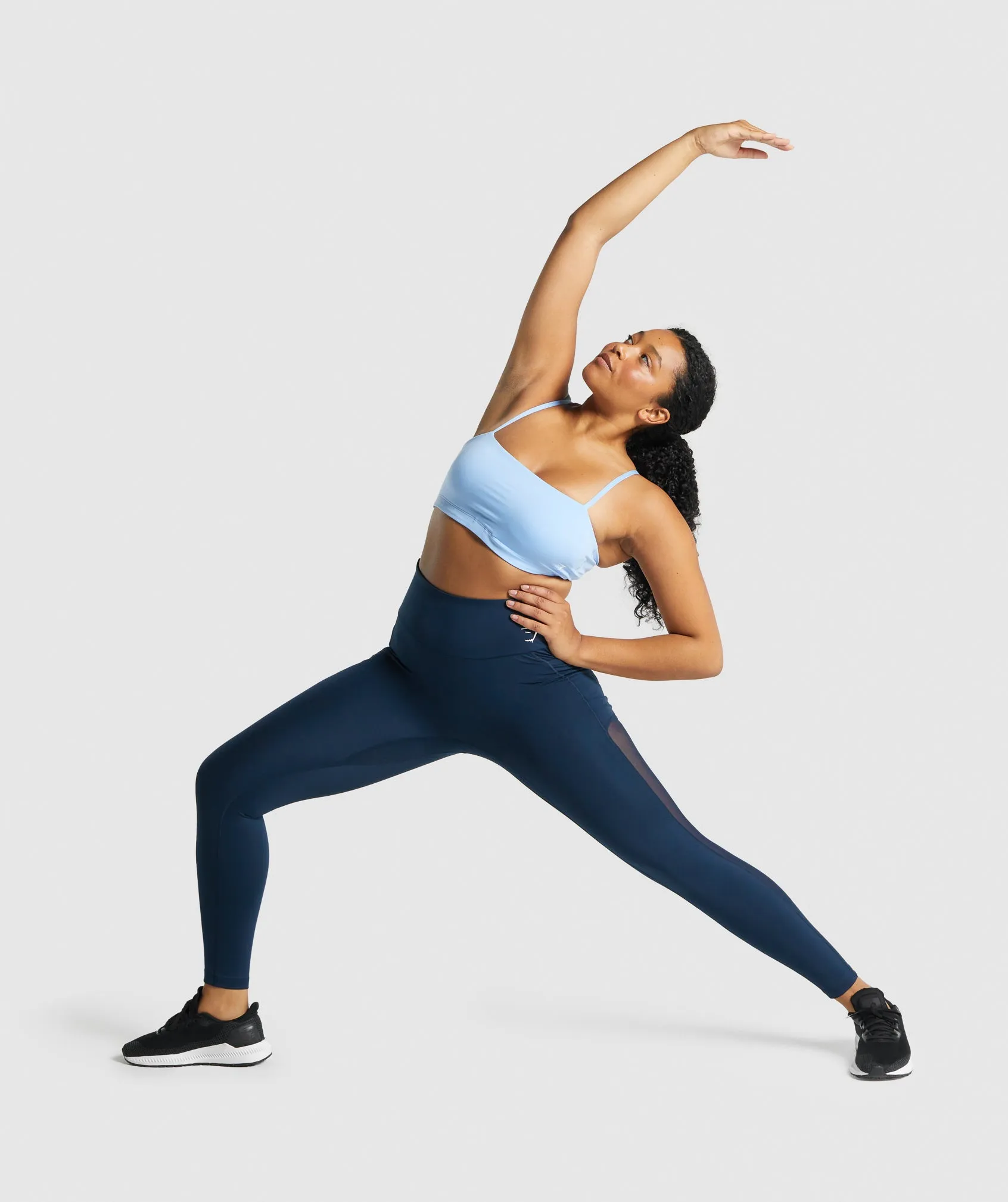 Gymshark Training Mesh Pocket Leggings - Navy sold by Gymshark product image thumbnail 4