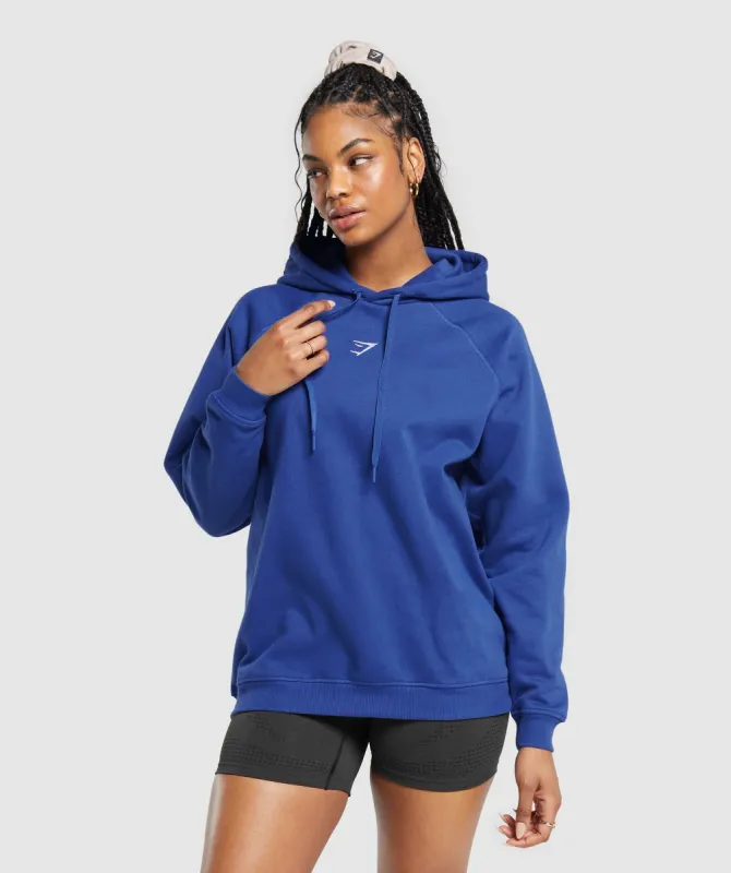 Gymshark Training Oversized Fleece Hoodie - Wave Blue sold by Gymshark