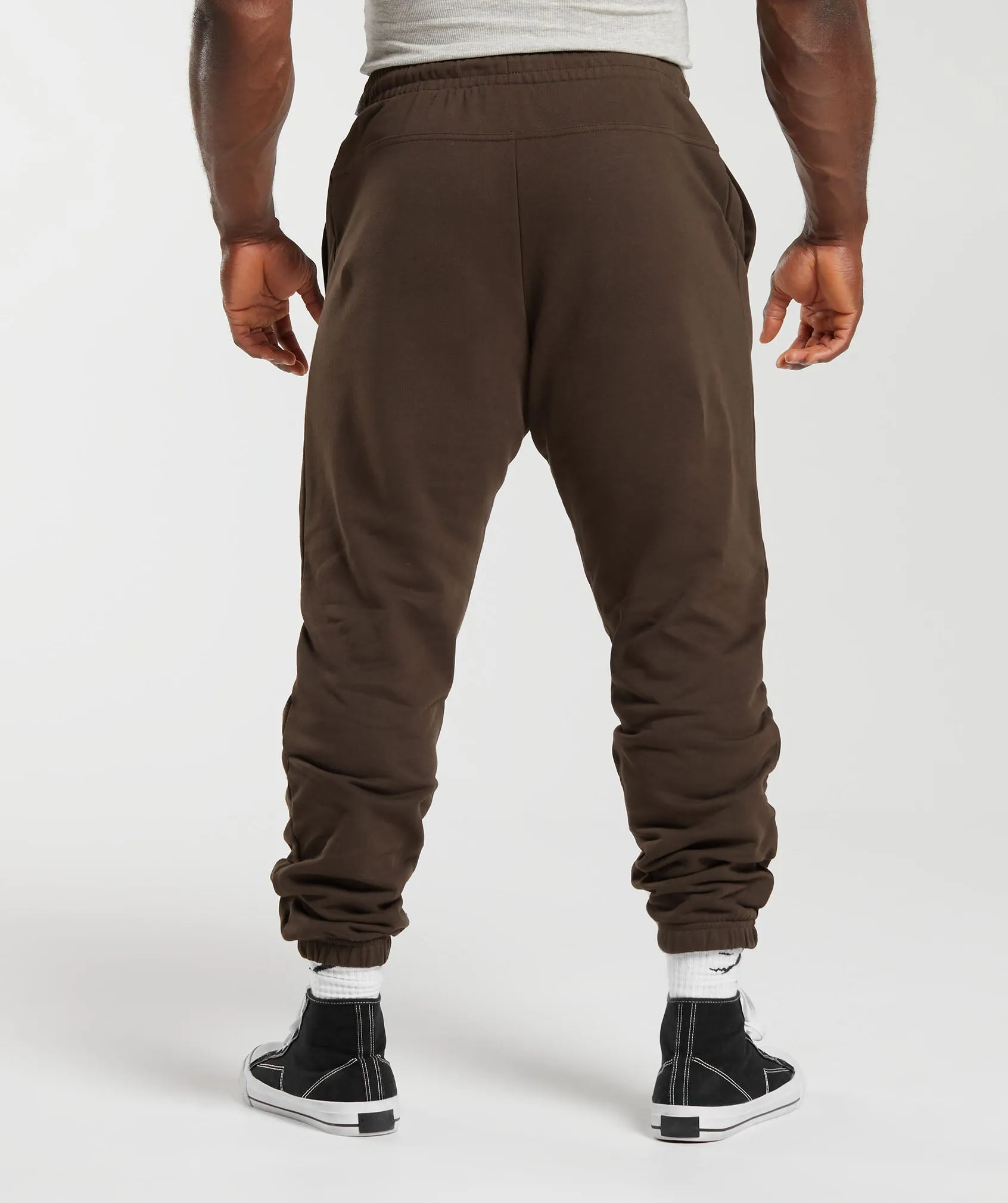 Gymshark Global Lifting Oversized Essential Joggers - Brown sold by Gymshark product image thumbnail 2