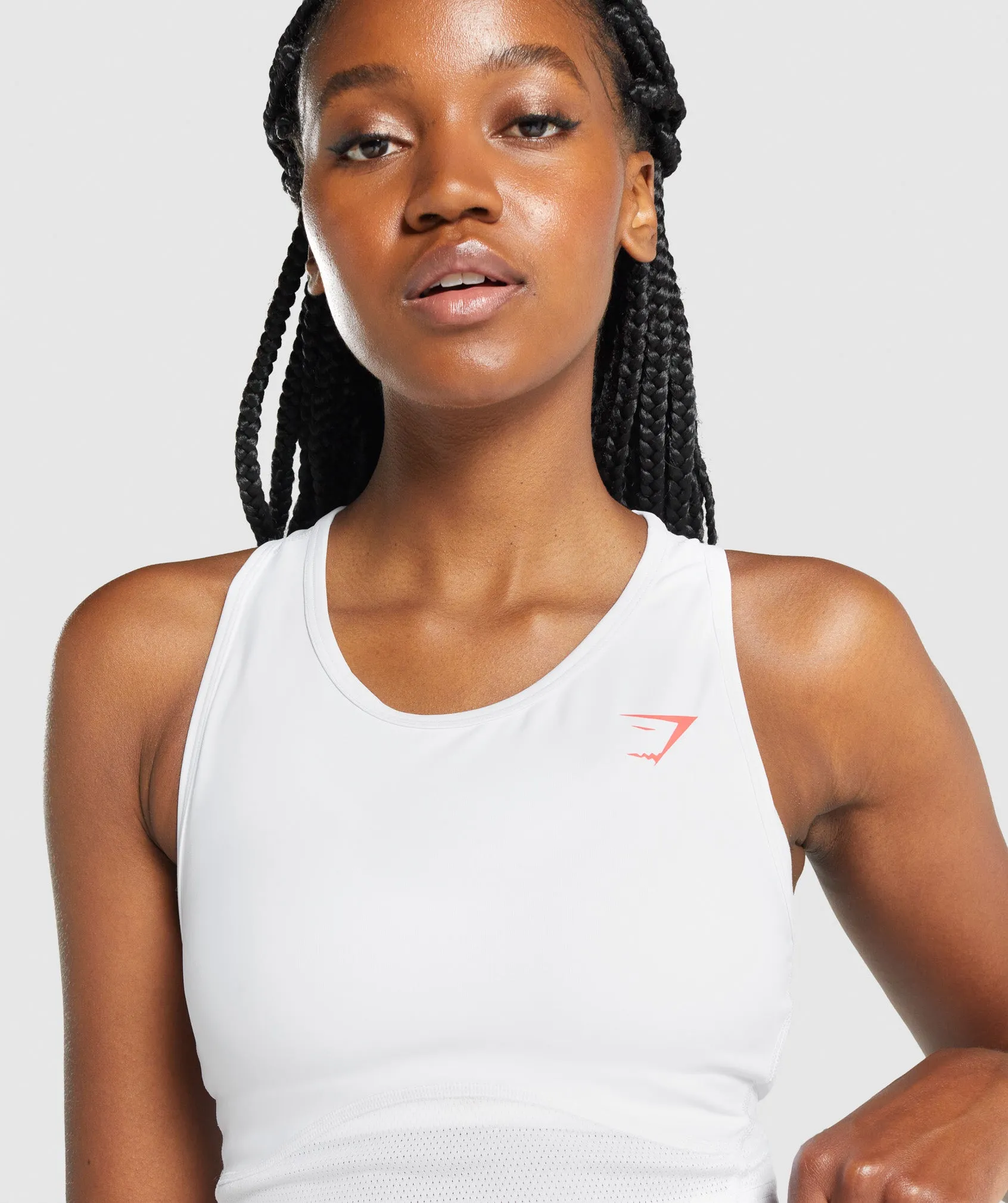 Gymshark Pulse Crop Tank - White sold by Gymshark product image thumbnail 5