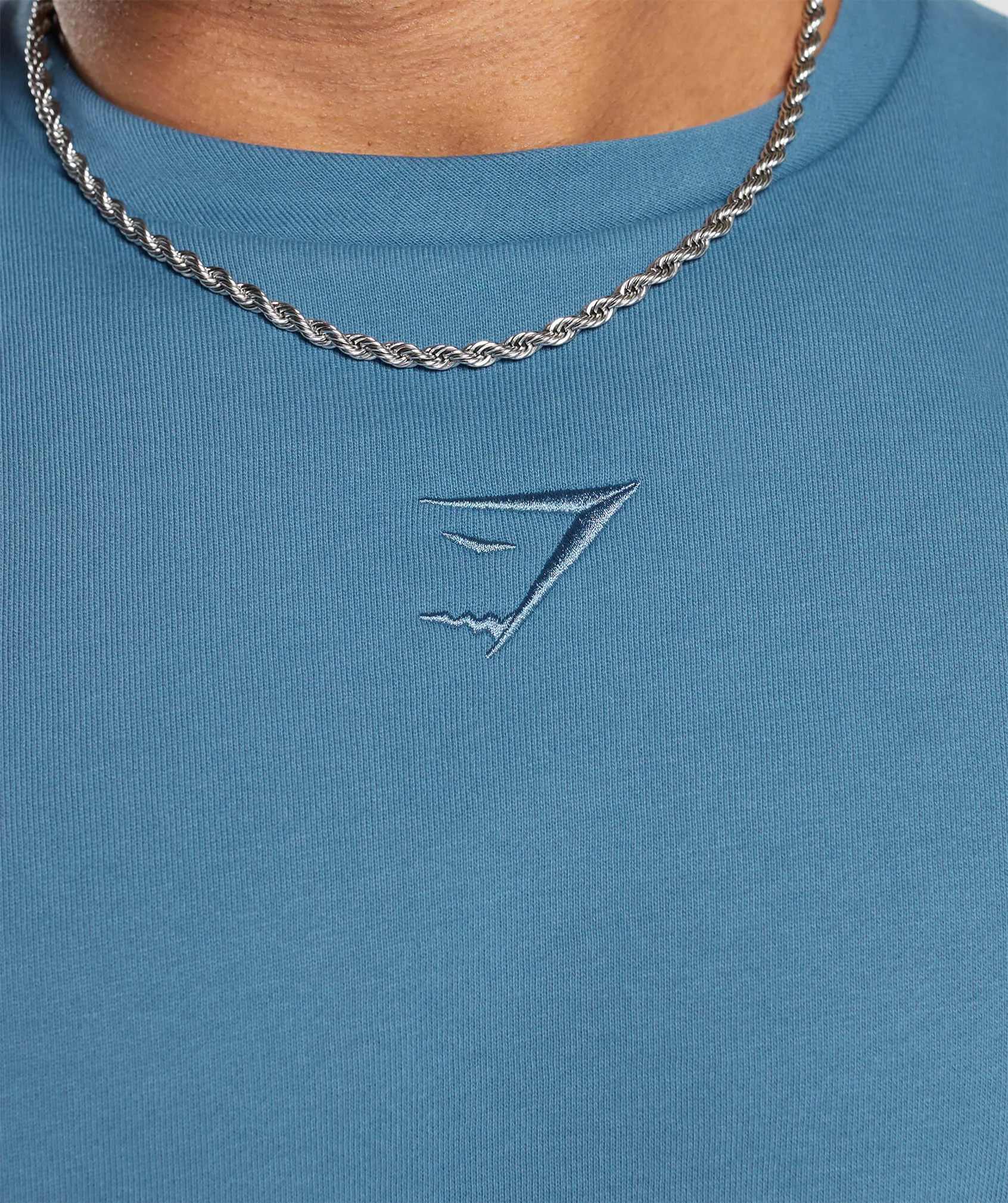 Gymshark Super Natural Cut Off Tank - Faded Blue sold by Gymshark product image thumbnail 5