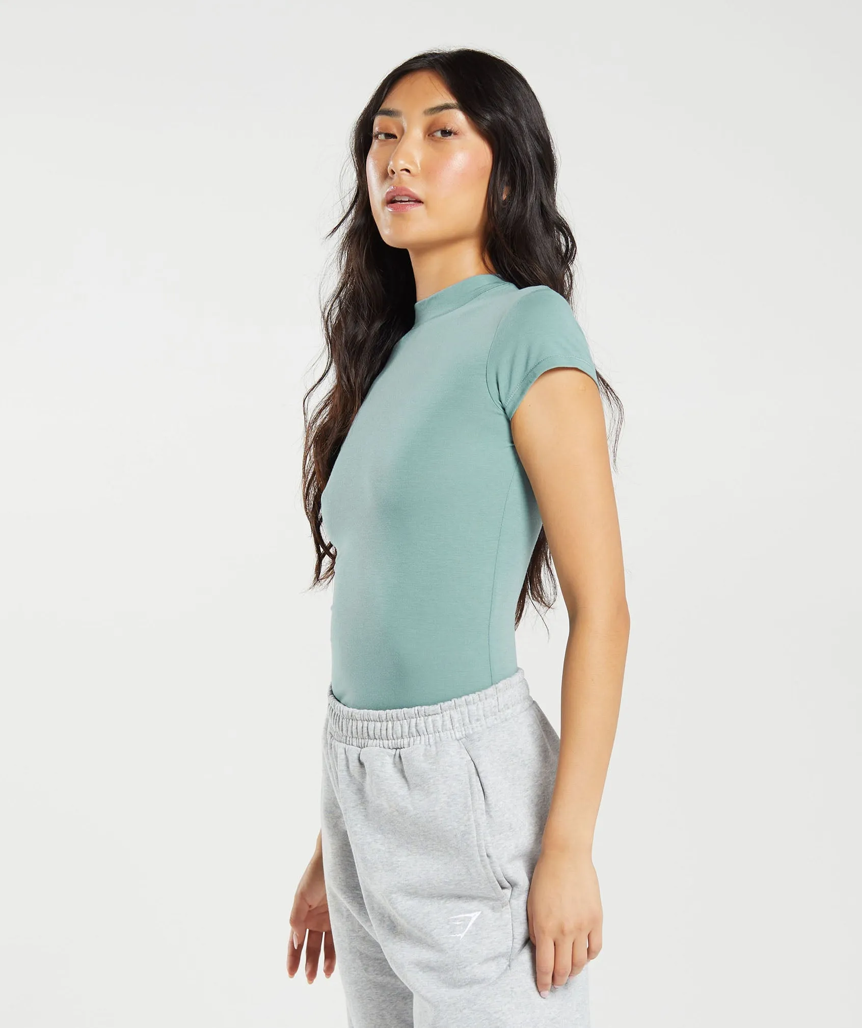 Gymshark Jersey Body Fit T-Shirt - Duck Egg Blue sold by Gymshark product image thumbnail 3