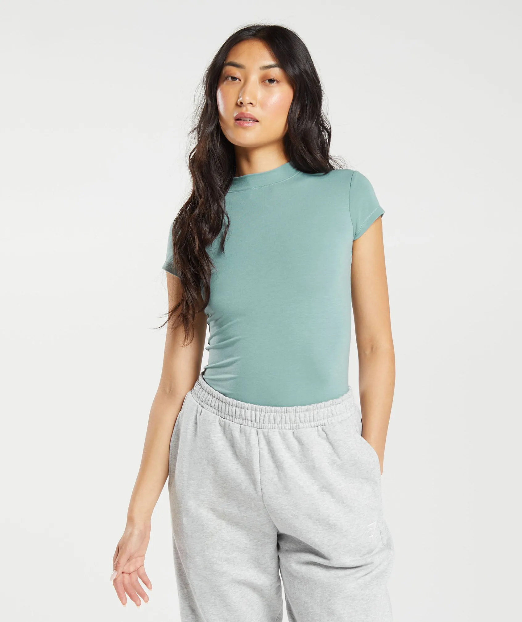 Gymshark Jersey Body Fit T-Shirt - Duck Egg Blue sold by Gymshark