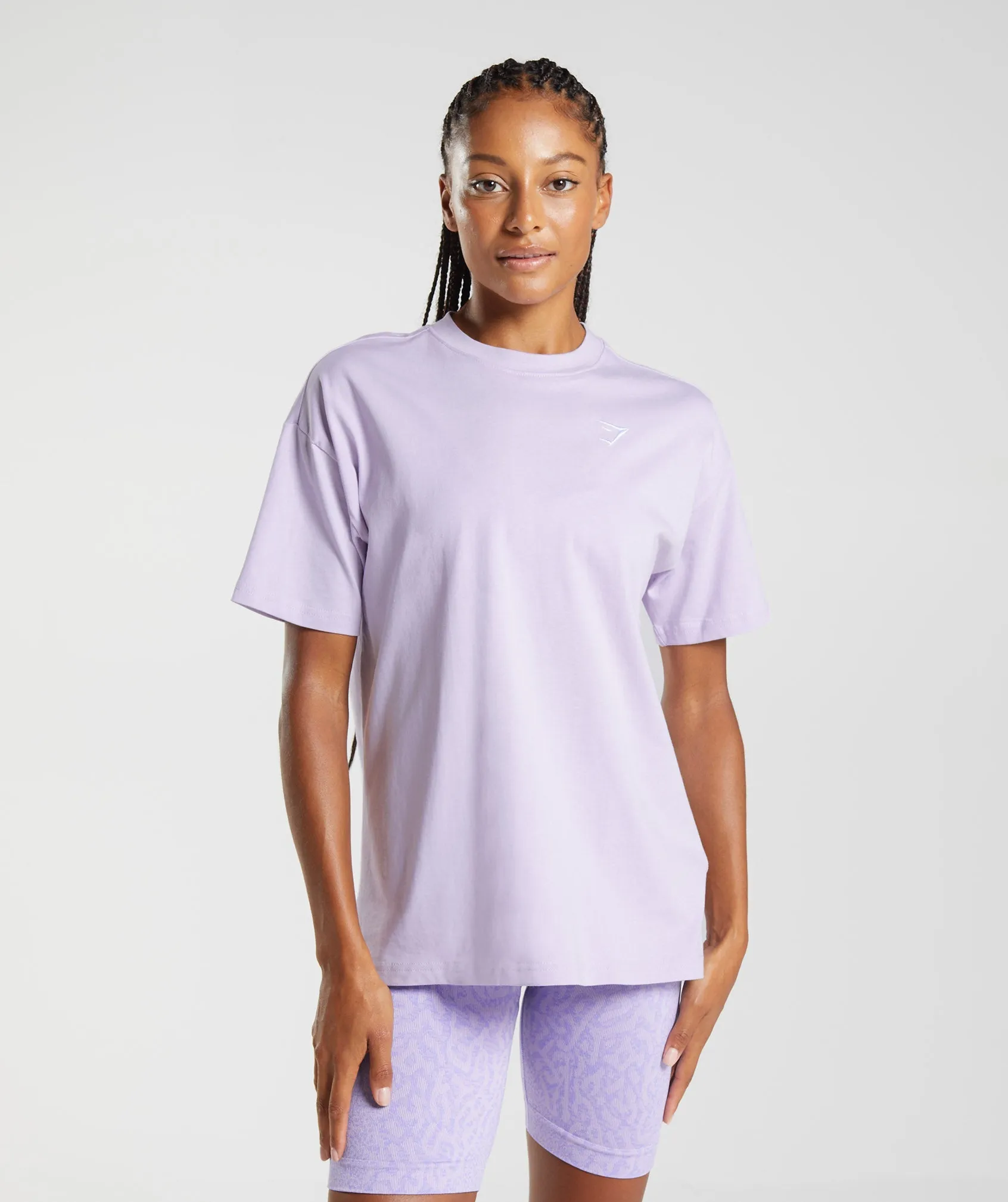 Gymshark Training Oversized T-shirt - Soft Lilac sold by Gymshark