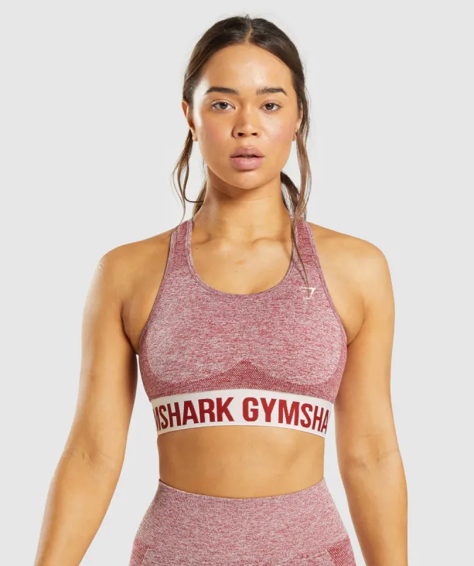 Gymshark Flex Sports Bra - Burgundy Marl sold by Gymshark