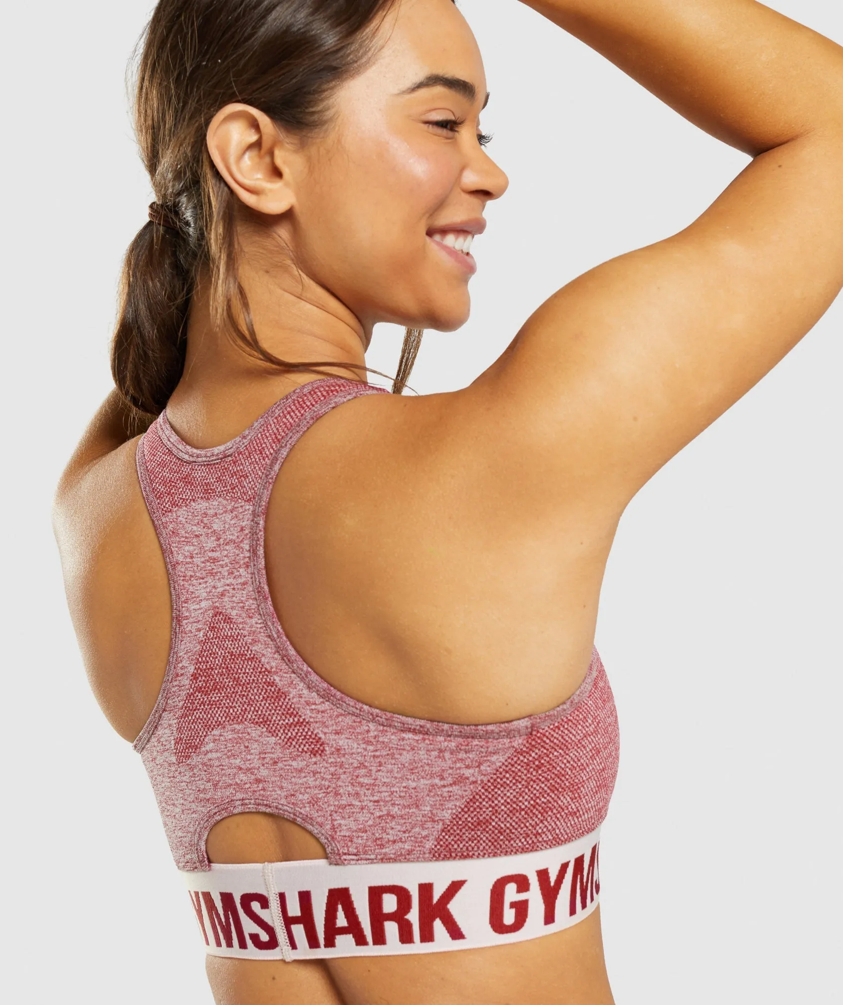 Gymshark Flex Sports Bra - Burgundy Marl sold by Gymshark product image thumbnail 5