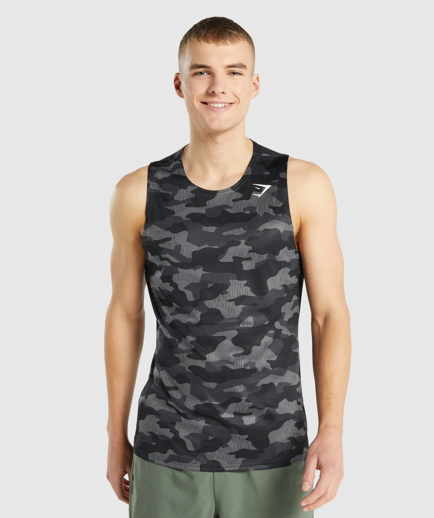 Gymshark Arrival Tank - Grey sold by Gymshark