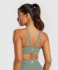 Gymshark Stitch Feature Sports Bra - Unit Green sold by Gymshark