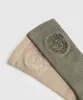 Gymshark Legacy Crew 2pk - Cement Brown/Base Green sold by Gymshark
