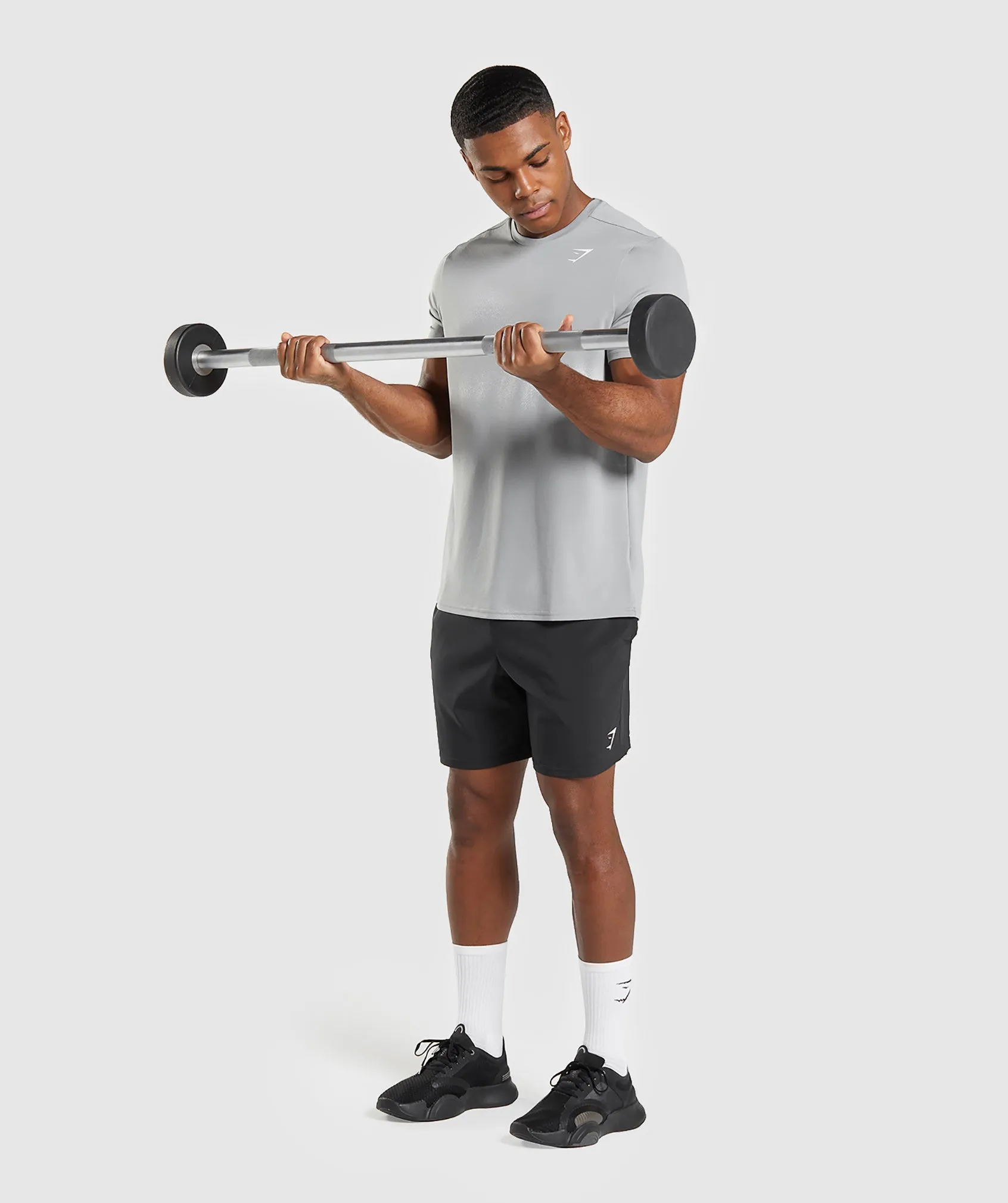 Gymshark Arrival Regular Fit T-Shirt - Smokey Grey sold by Gymshark product image thumbnail 4