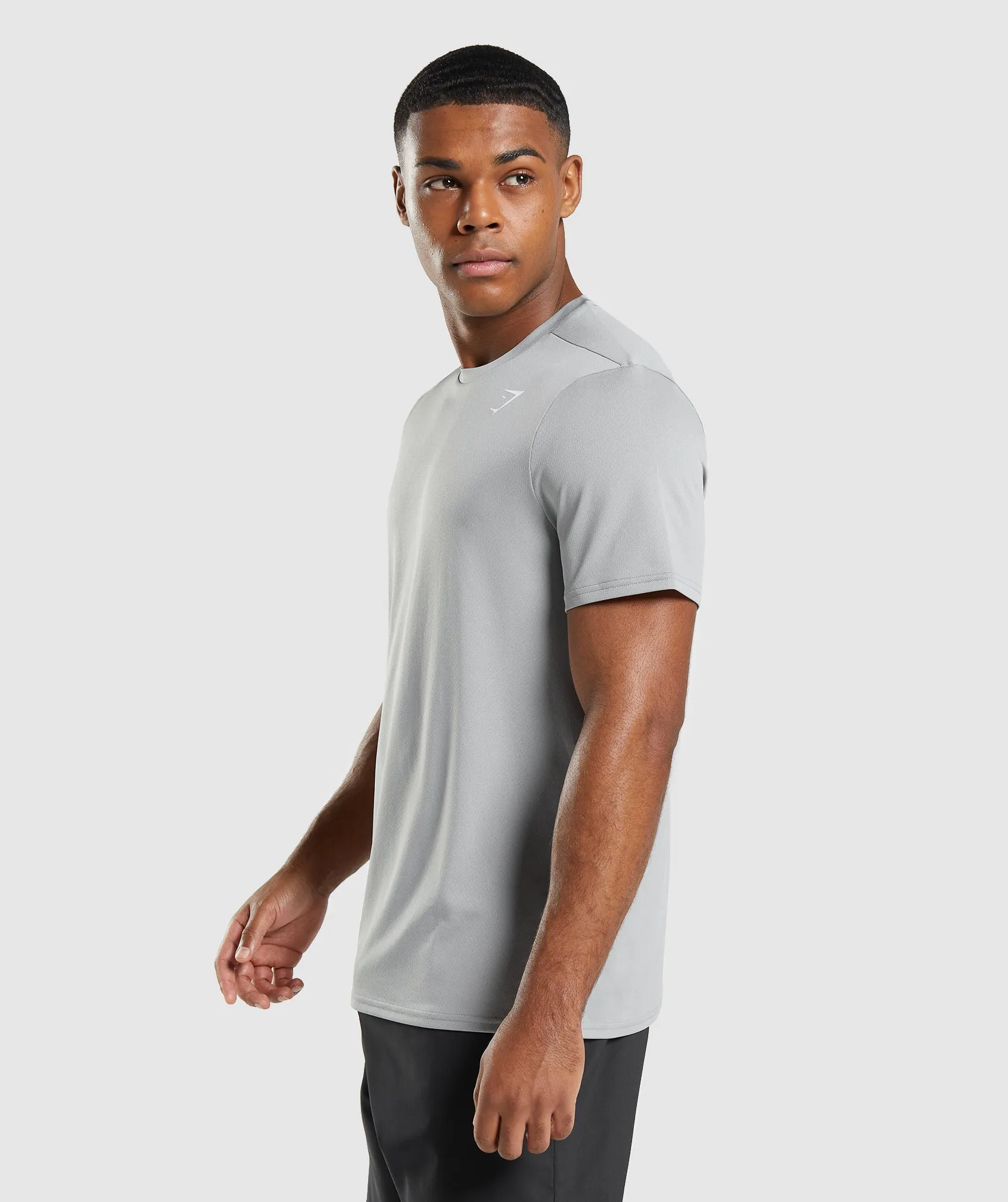 Gymshark Arrival Regular Fit T-Shirt - Smokey Grey sold by Gymshark product image thumbnail 2