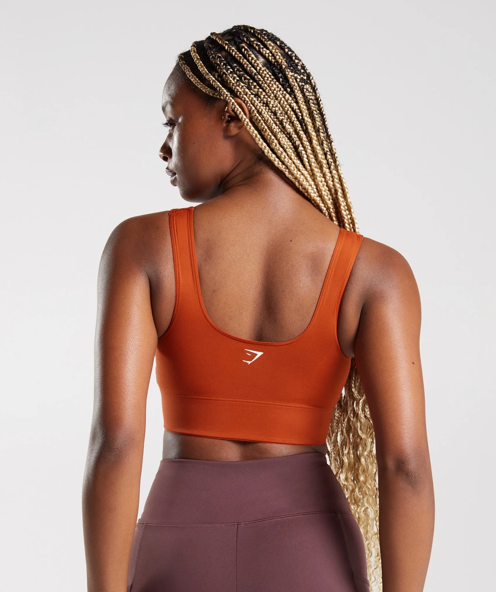 Gymshark Longline Sports Bra - Brick Red sold by Gymshark product image thumbnail 2