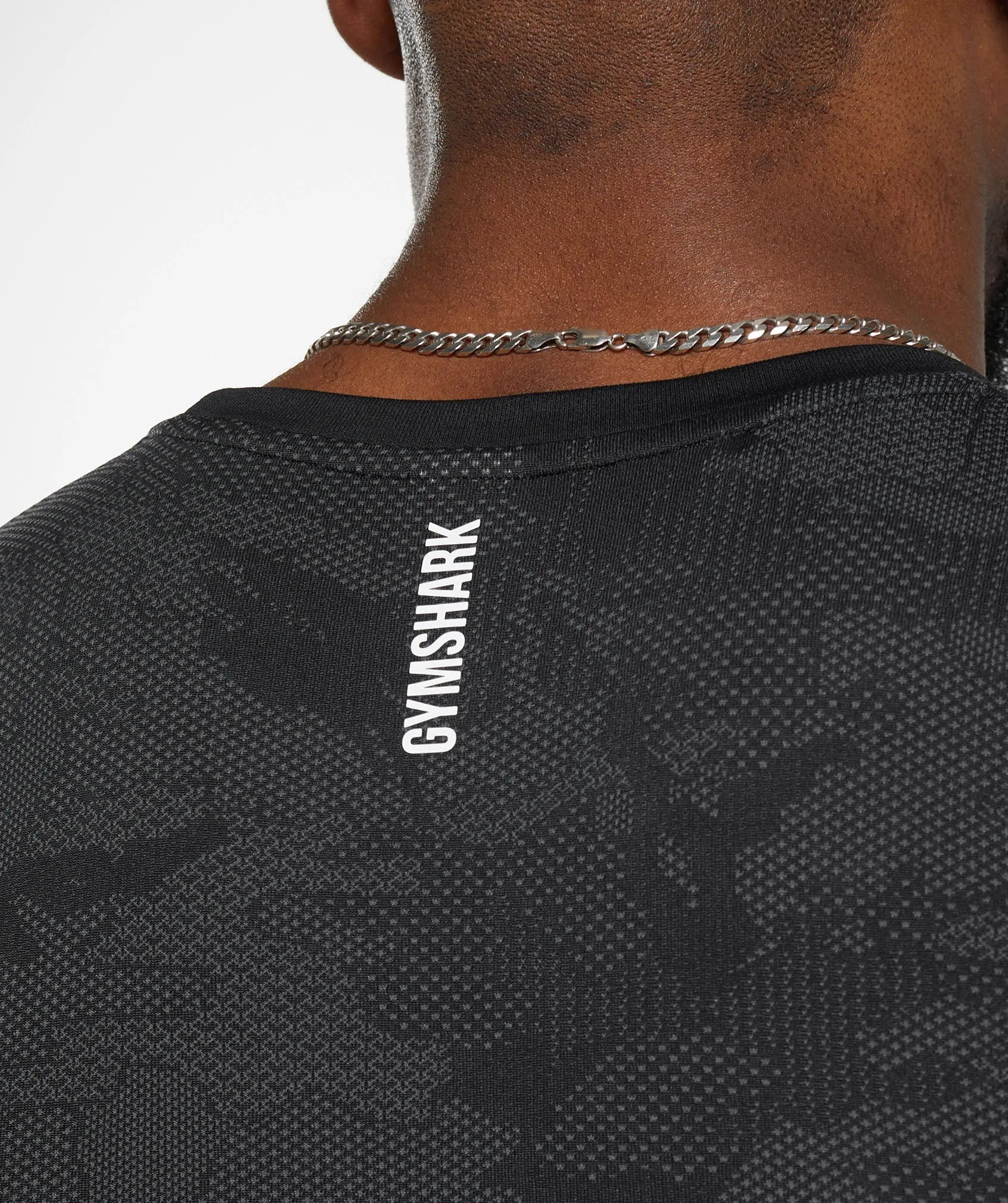 Gymshark Geo Seamless Tank - Black/Charcoal Grey sold by Gymshark product image thumbnail 5