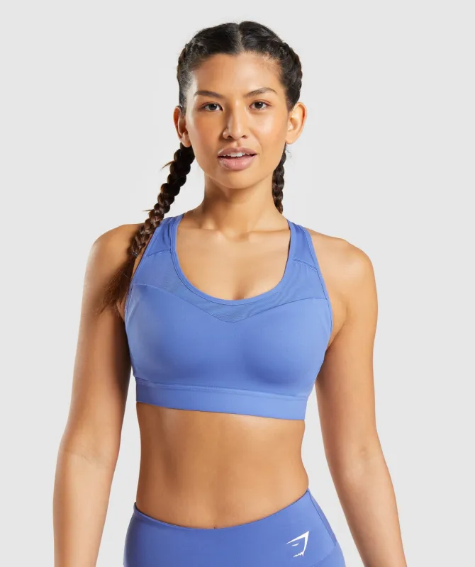 Gymshark Open Back Sports Bra - Court Blue sold by Gymshark