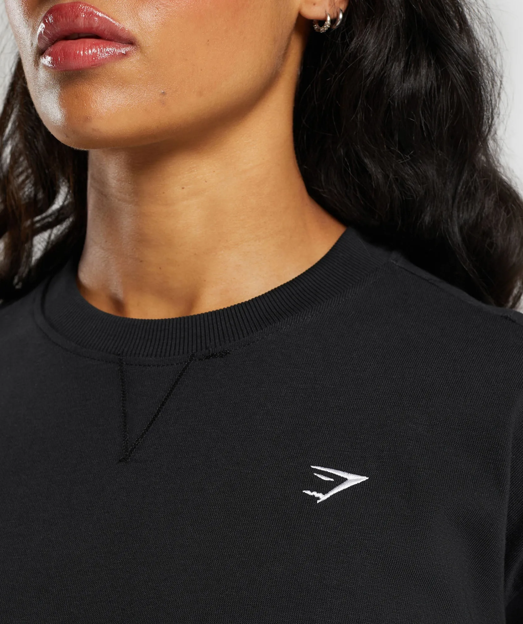 Gymshark Heavyweight Cotton Long Sleeve Top - Black sold by Gymshark product image thumbnail 5