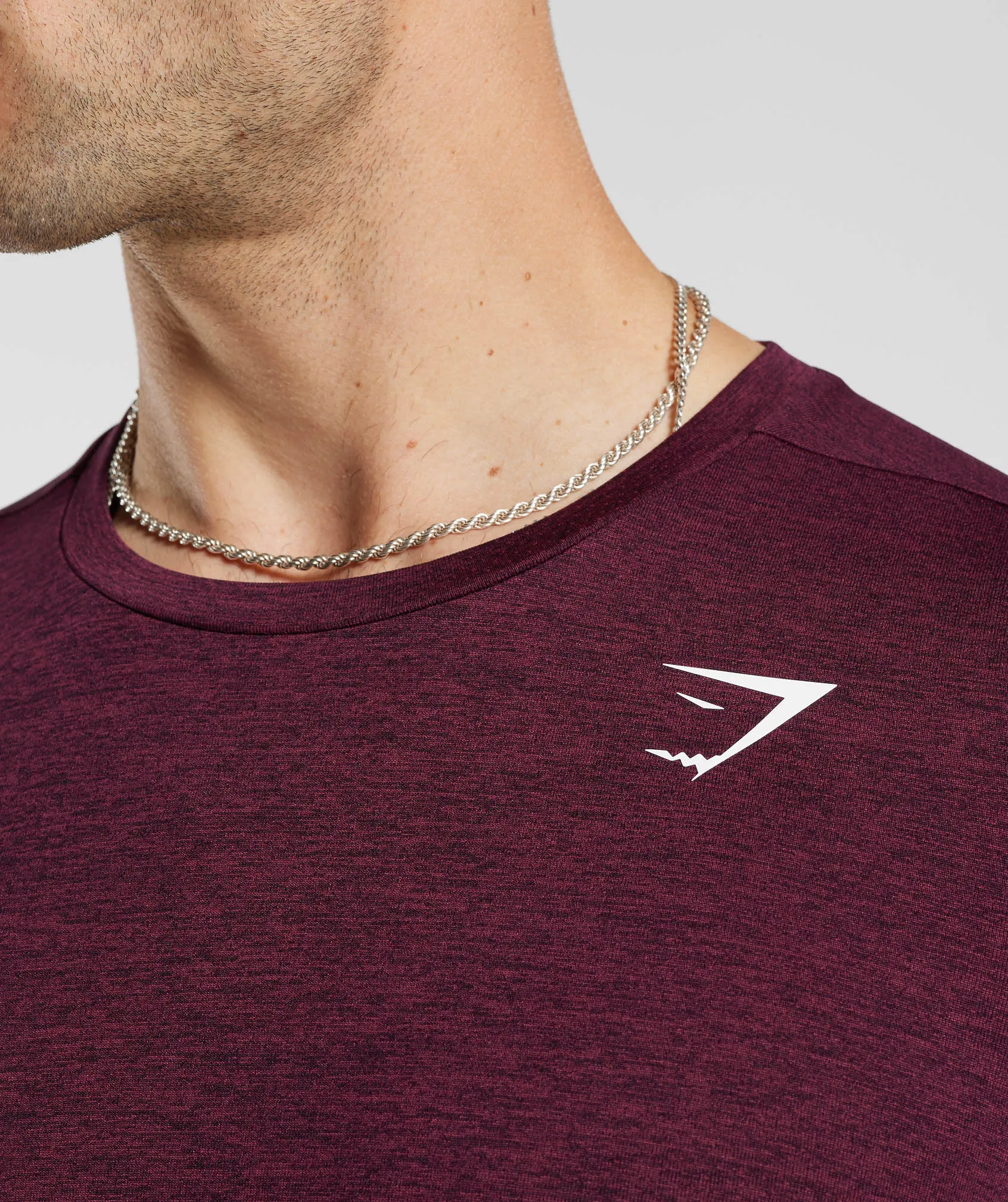 Gymshark Arrival Marl T-Shirt - Plum Pink/Plum Brown Marl sold by Gymshark product image thumbnail 4