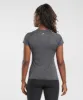 Gymshark Running T-Shirt - Black/Silhouette Grey Marl sold by Gymshark