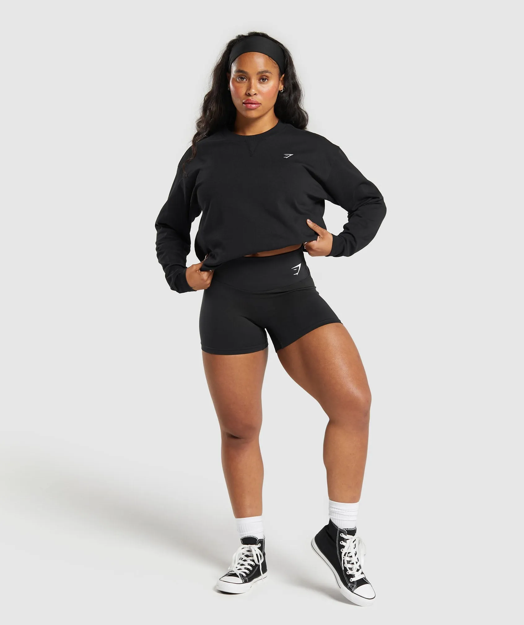 Gymshark Heavyweight Cotton Long Sleeve Top - Black sold by Gymshark product image thumbnail 4