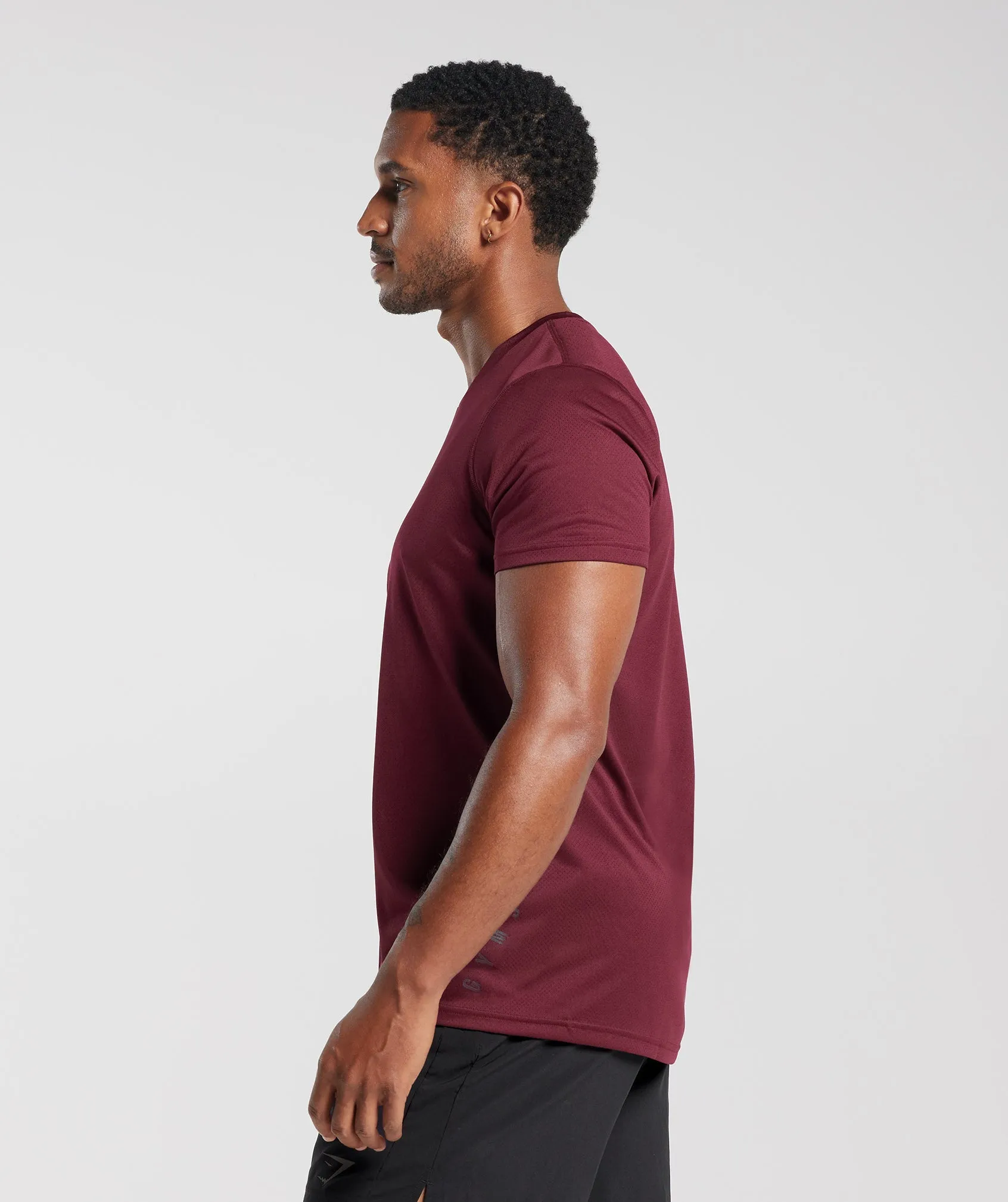 Gymshark Sport T-Shirt - Plum Pink/Black Marl sold by Gymshark product image thumbnail 3
