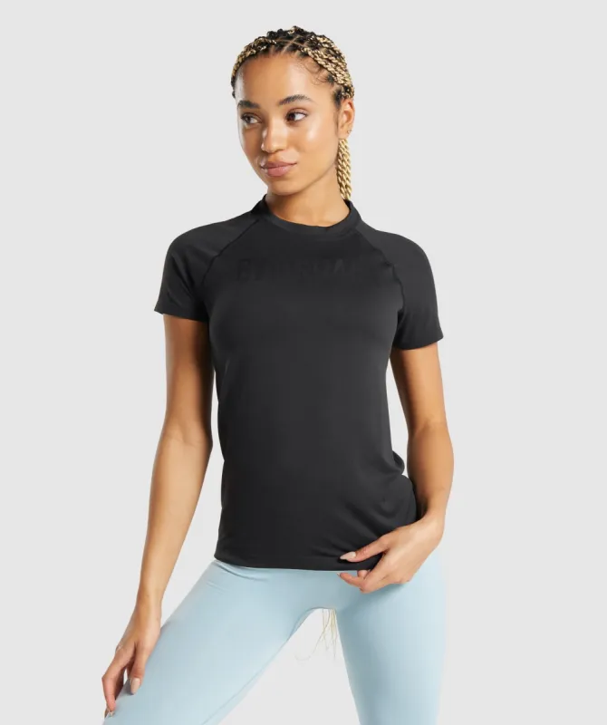 Gymshark Fit Seamless Loose T-Shirt - Black made by Gymshark