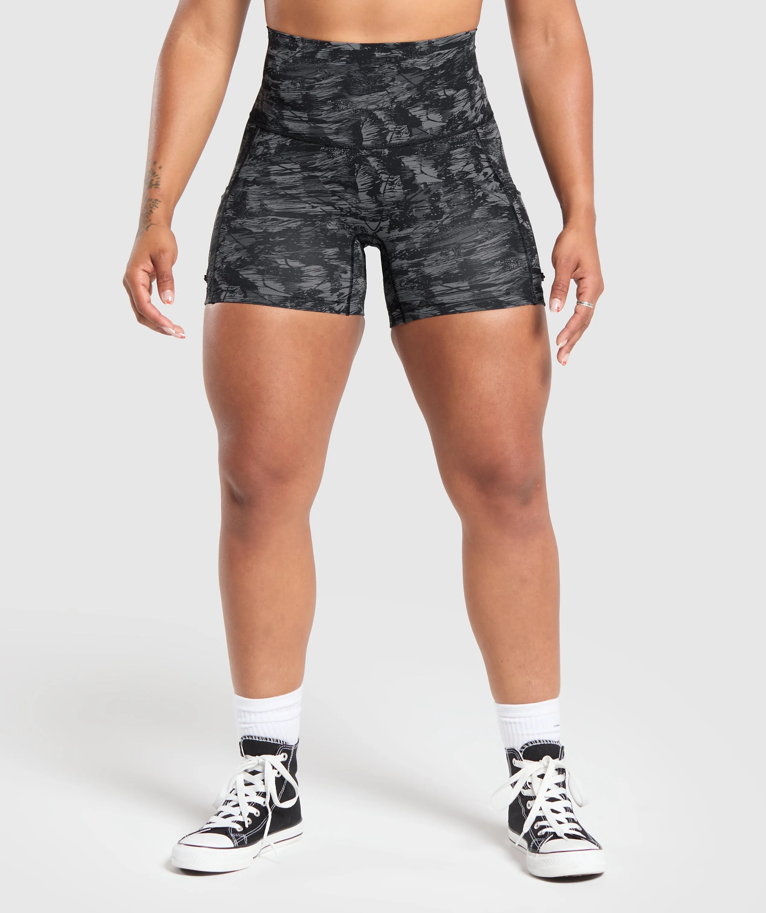 Gymshark Legacy Logo Tight Shorts - Black sold by Gymshark